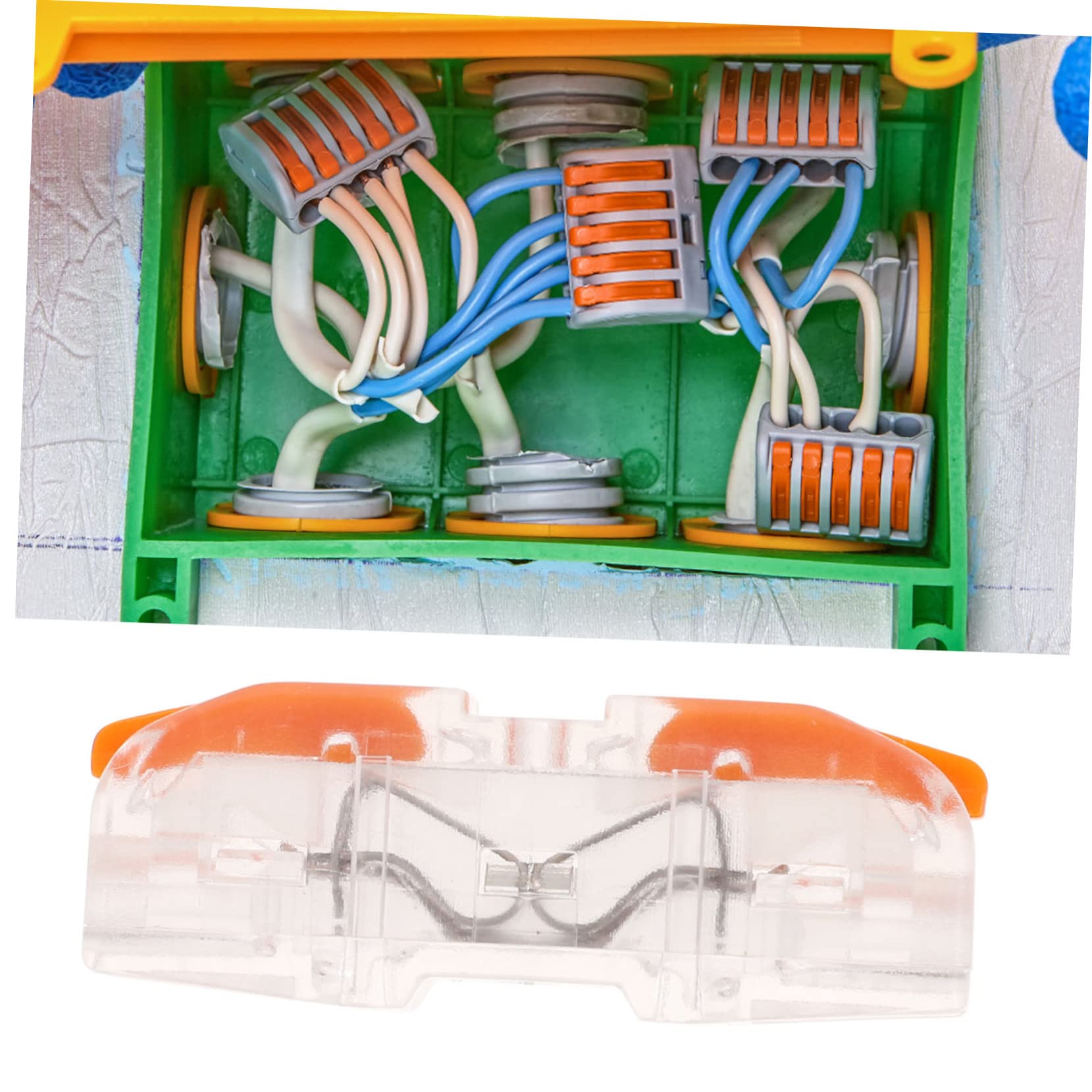 iplusmile 50stücke Kabelverbinder Mit Hebel Isolierte Und Feuerfeste Elektrische Für Schnelle Und Sichere Kabelverbindungen Geeignet Für Flexible Und Starre Drähte