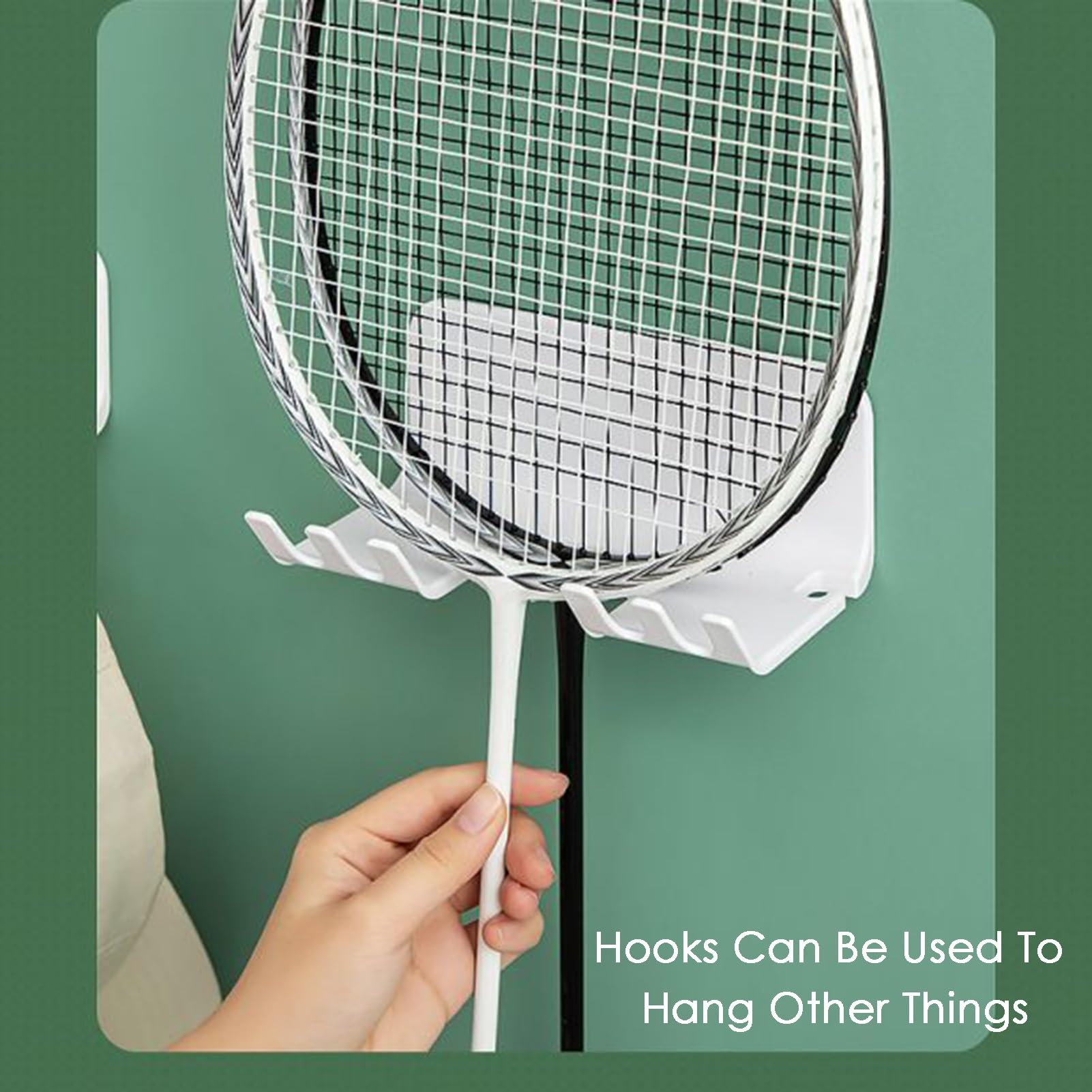 Estante de Almacenamiento para Raquetas de Tenis, Soporte de exhibición para Raquetas de bádminton, Soporte para Raquetas de Pelota montado en la Pared, para Raquetas de Tenis, Raquetas de b