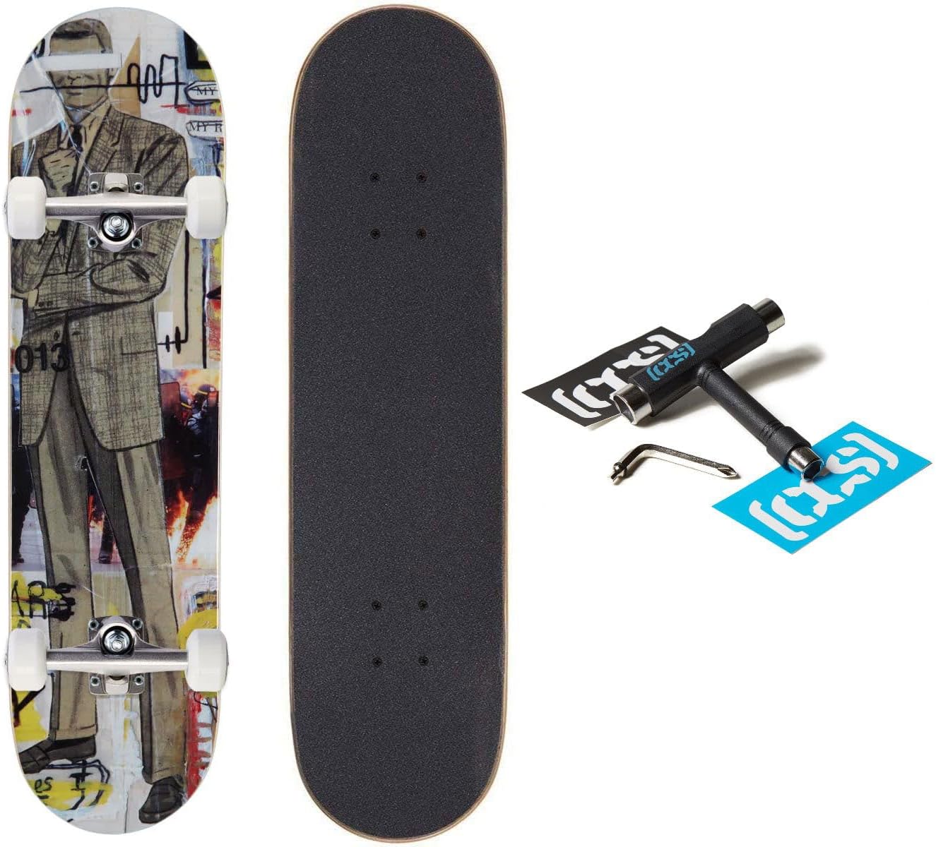 [CCS] Max Goldsmith Artist Series Skateboard Complete | Maple Wood | Professional Grade | Fully Assembled with Skate Tool & Stickers | Adults, Kids, Teens, Youth | Boys & Girls