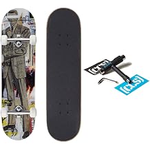 [CCS] Max Goldsmith Artist Series Skateboard Complete | Maple Wood | Professional Grade | Fully Assembled with Skate Tool & Stickers | Adults, Kids, Teens, Youth | Boys & Girls