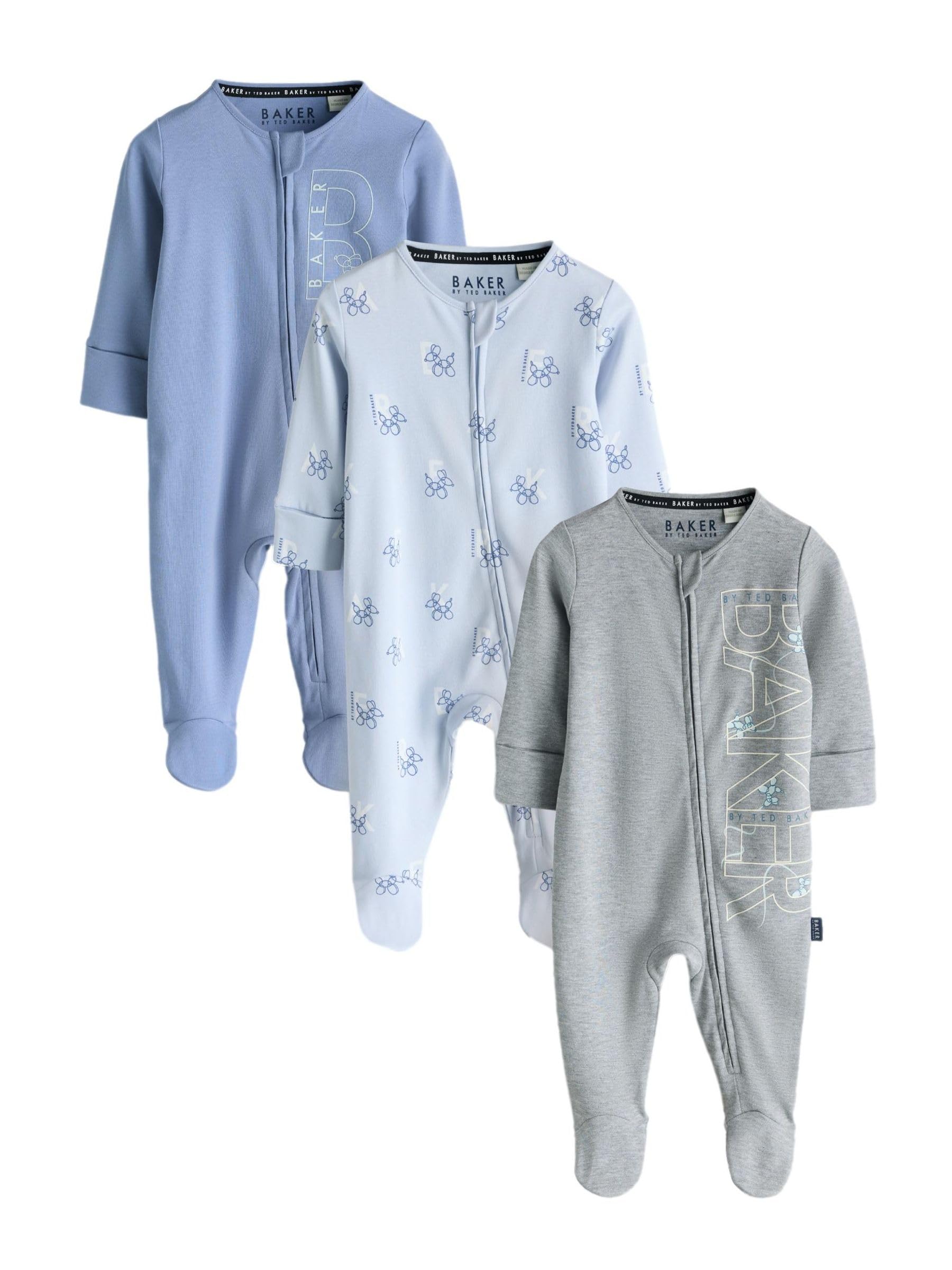 Bebés niño Pack de 3 Pijamas Tipo Pelele