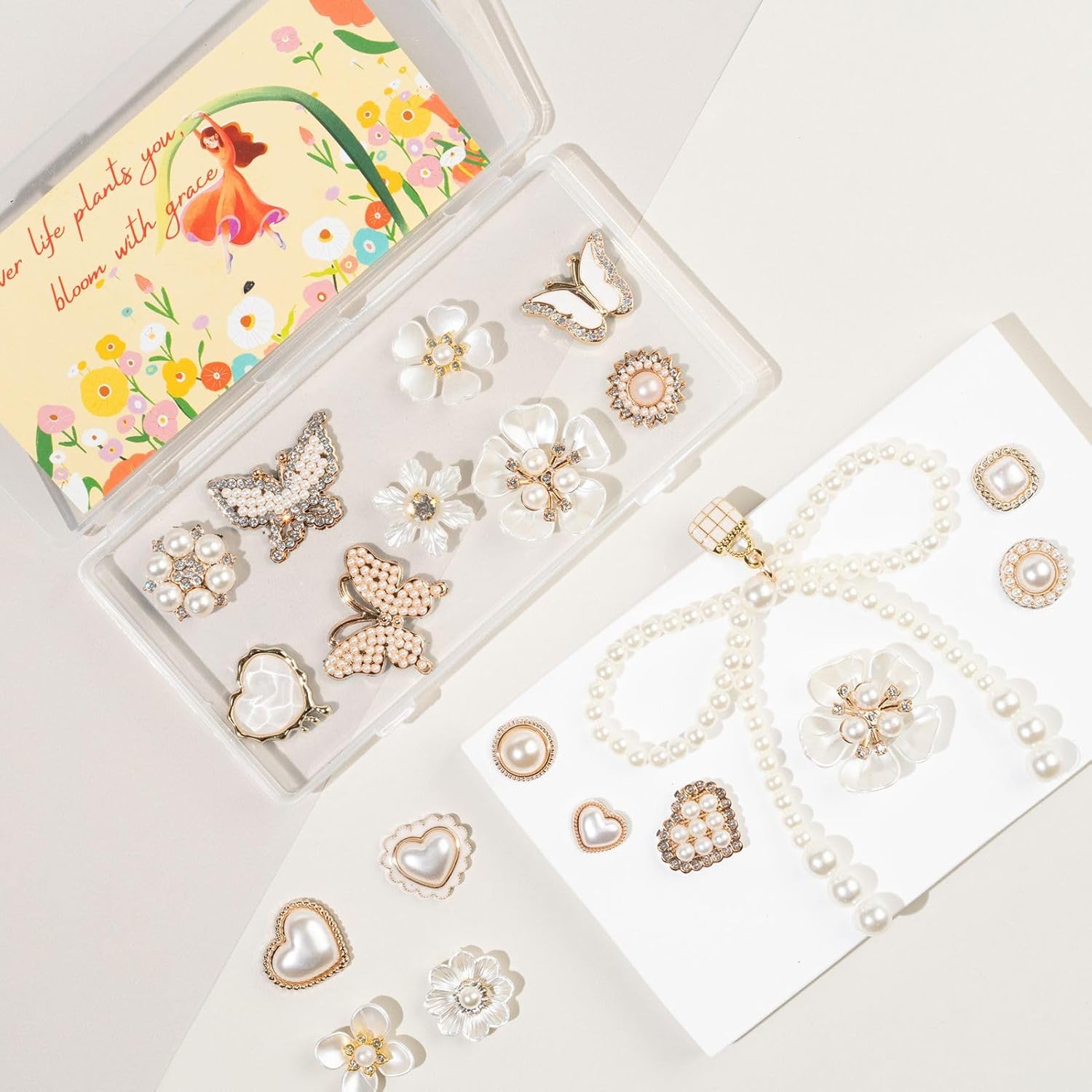 Mon Caramel Resin Beach Bag Accessories Charms,Resin Beach Totes Accessories Inserts,Daisy Flower Bag Charms - Image 4