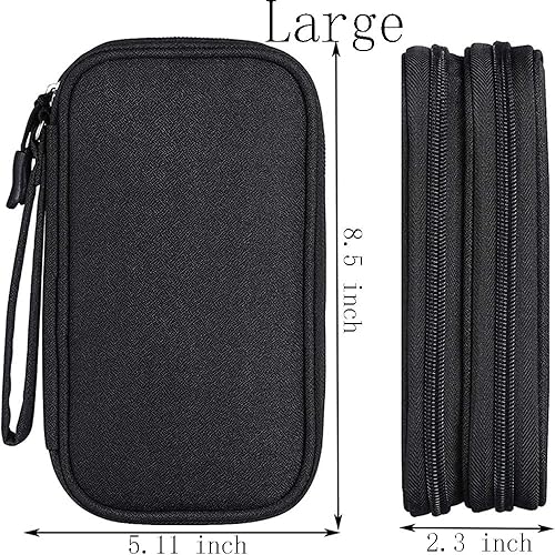 Miniatura 2 de Organizador electrónico, bolsa grande para cables de viaje, bolsa organizadora de cables, organizadores electrónicos de almacenamiento de cables de