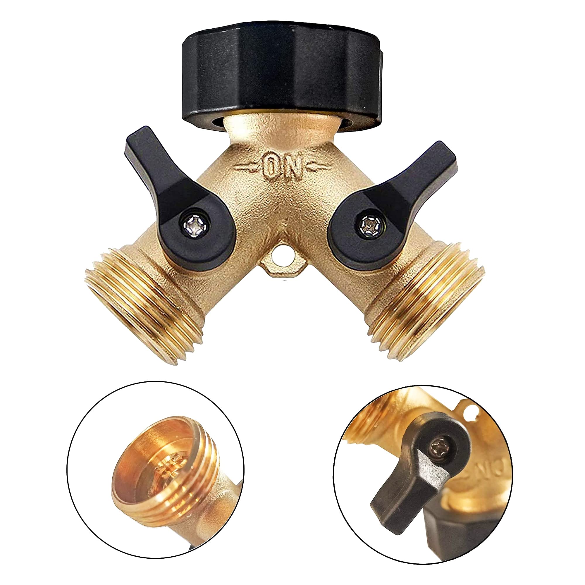 ArboralisCASK&Orchard House2本[DAAALAND様] Amazon.com: Brass Garden Hose Splitter 2 way Heavy Duty