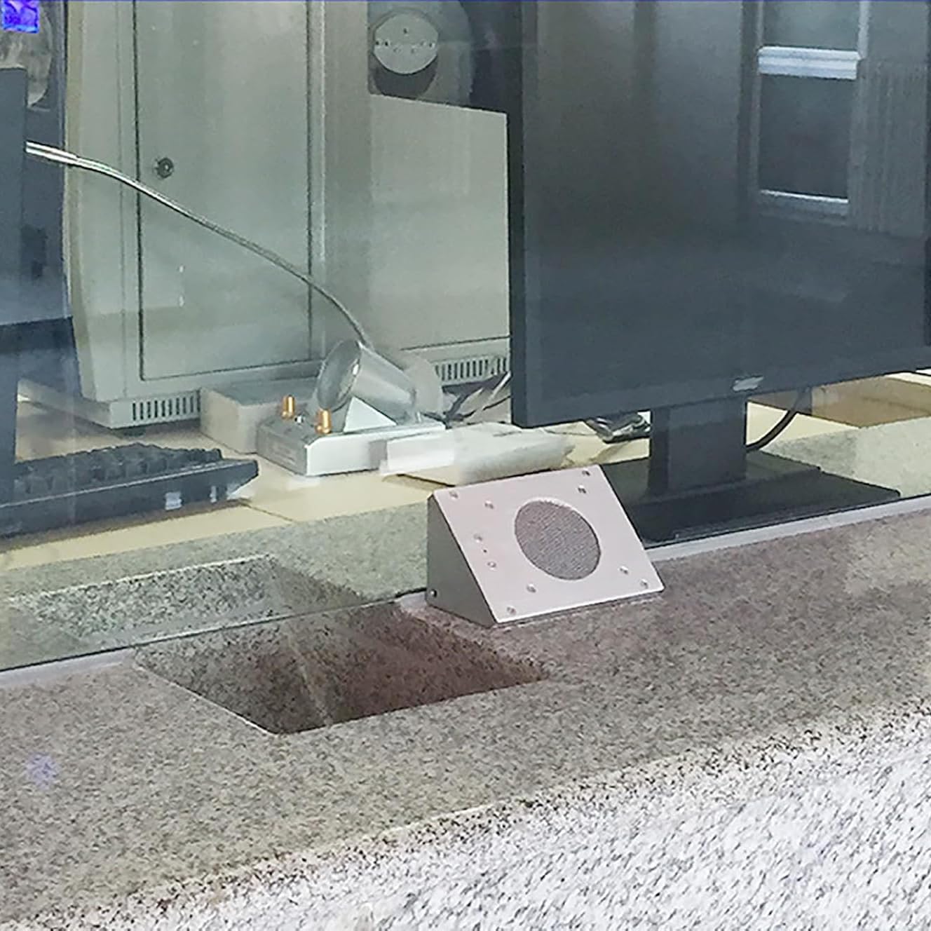 Bank Window Counter Intercom, Window Intercom System, Window Microphone Speaker, Anti-Interference & Noise-Free, for Hospital, Bank, Counter