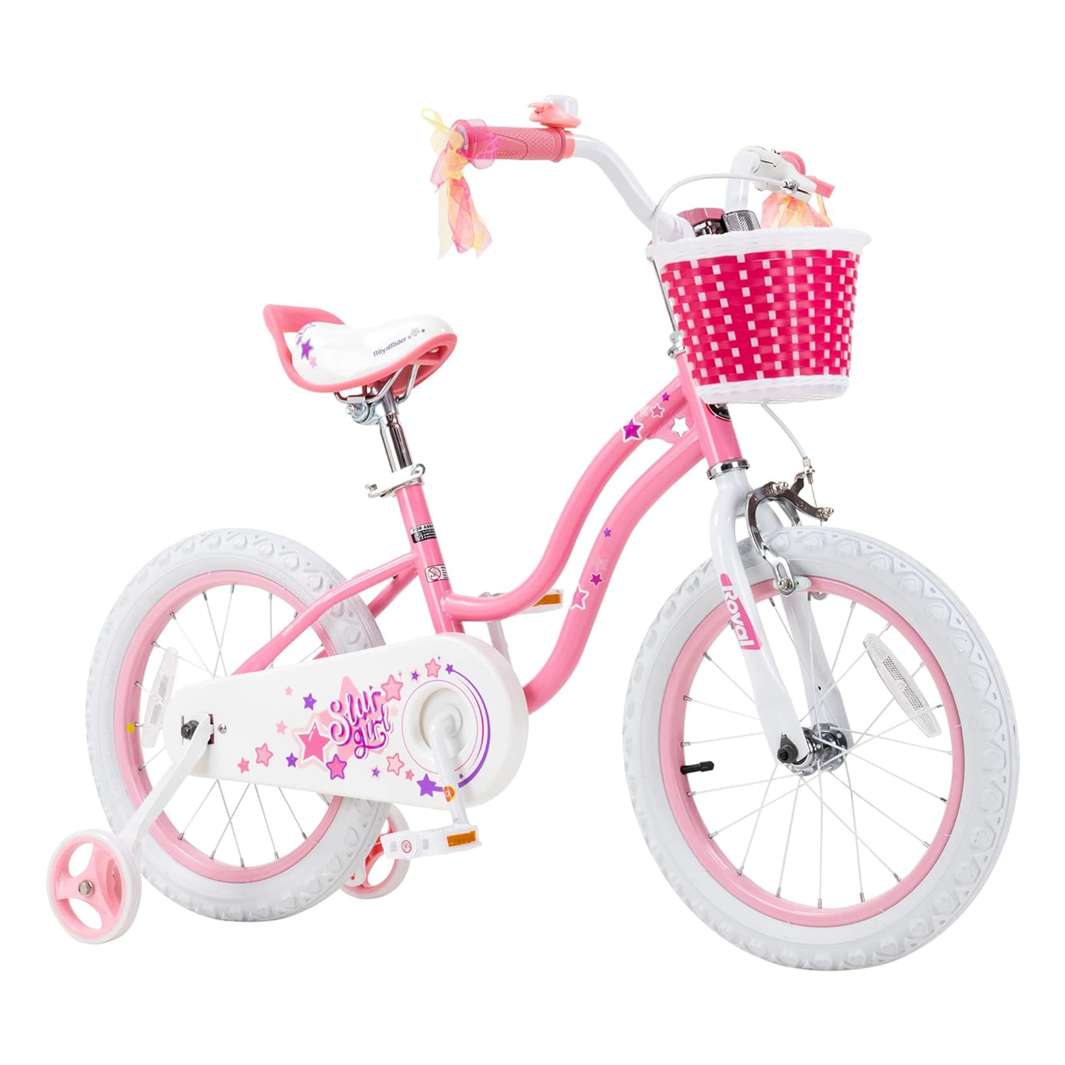 RoyalBaby Girls Bike Classic & EZ Kids Bike, Balance and Pedal Bicycle, 12 14 16 18 20 Inch Toddlers to Big Kids 3-10 Years