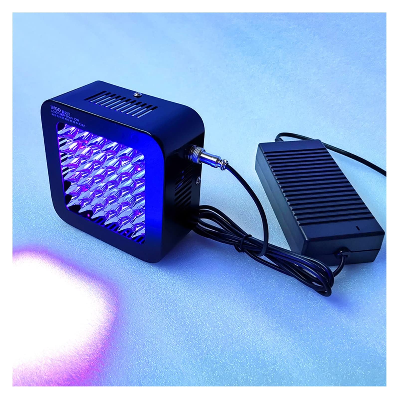 UV-Lampe, 400W Led UV-GEL-Härtungslampe UV-Lichthärtung Öldruckmaschine Glastinte Farbe Siebdruck 3D-Drucker 365nm 395nm 405nm(365nm)