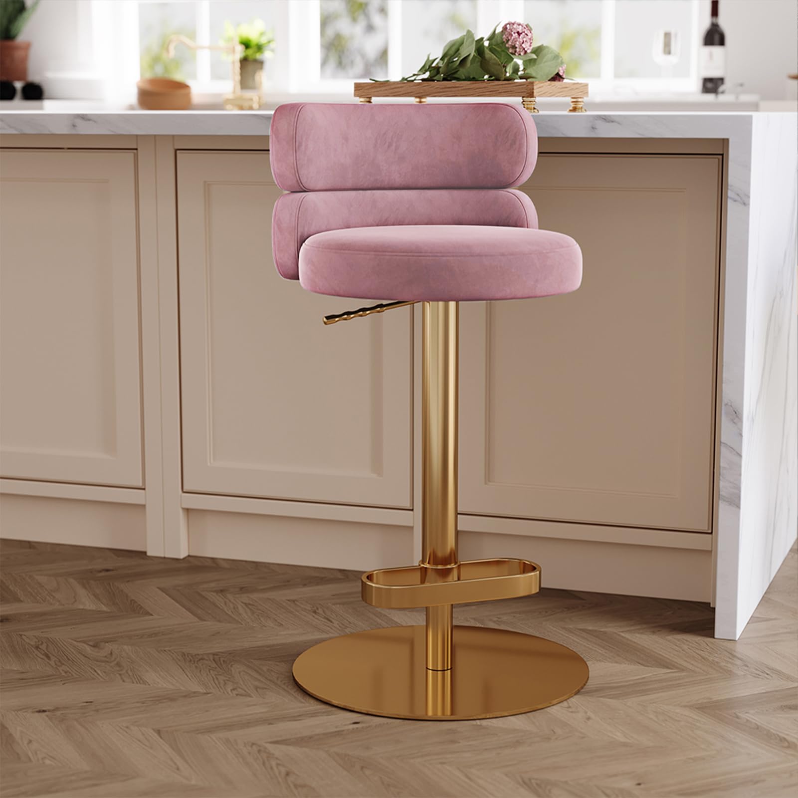 Counter Height Bar Stools With Back Modern Adjustable Height