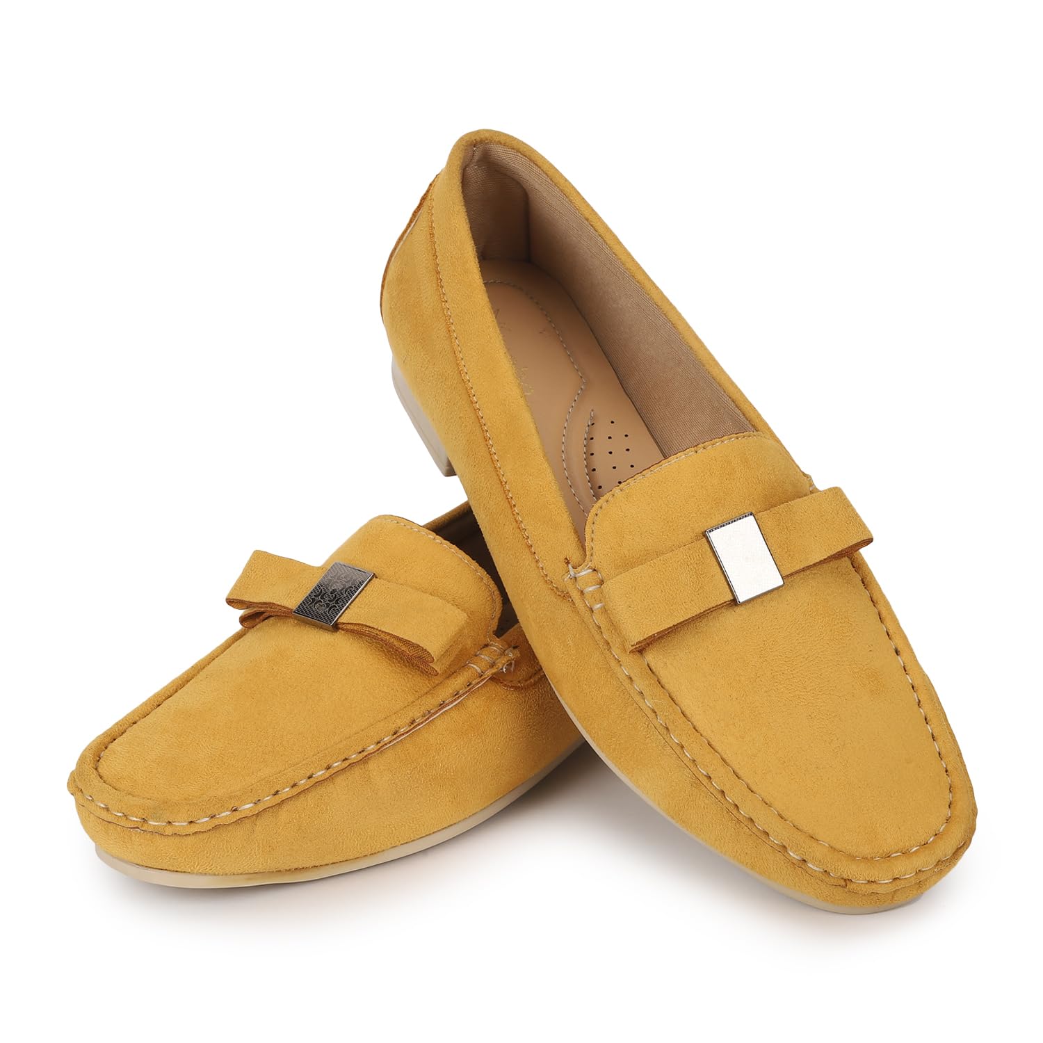 YOHO Bliss Comfortable Slip On Semi Casual Loafer for Women | Stylish Fashion Moccasins Range | Cushioned Footbed Finish | Flexible | Style & All-Purpose | Formal Office Wear Shoe Black (B0CB661QLC) Amazon Price History, Amazon Price Tracker