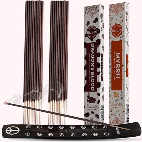 Vista 55 de Trumiri Incense Sticks - Combo Pack of 40 Insence-Sticks - 20 Rose + 20 Lavender - Insenses - Insents - Incents - Inscense - Incence - Incienso
