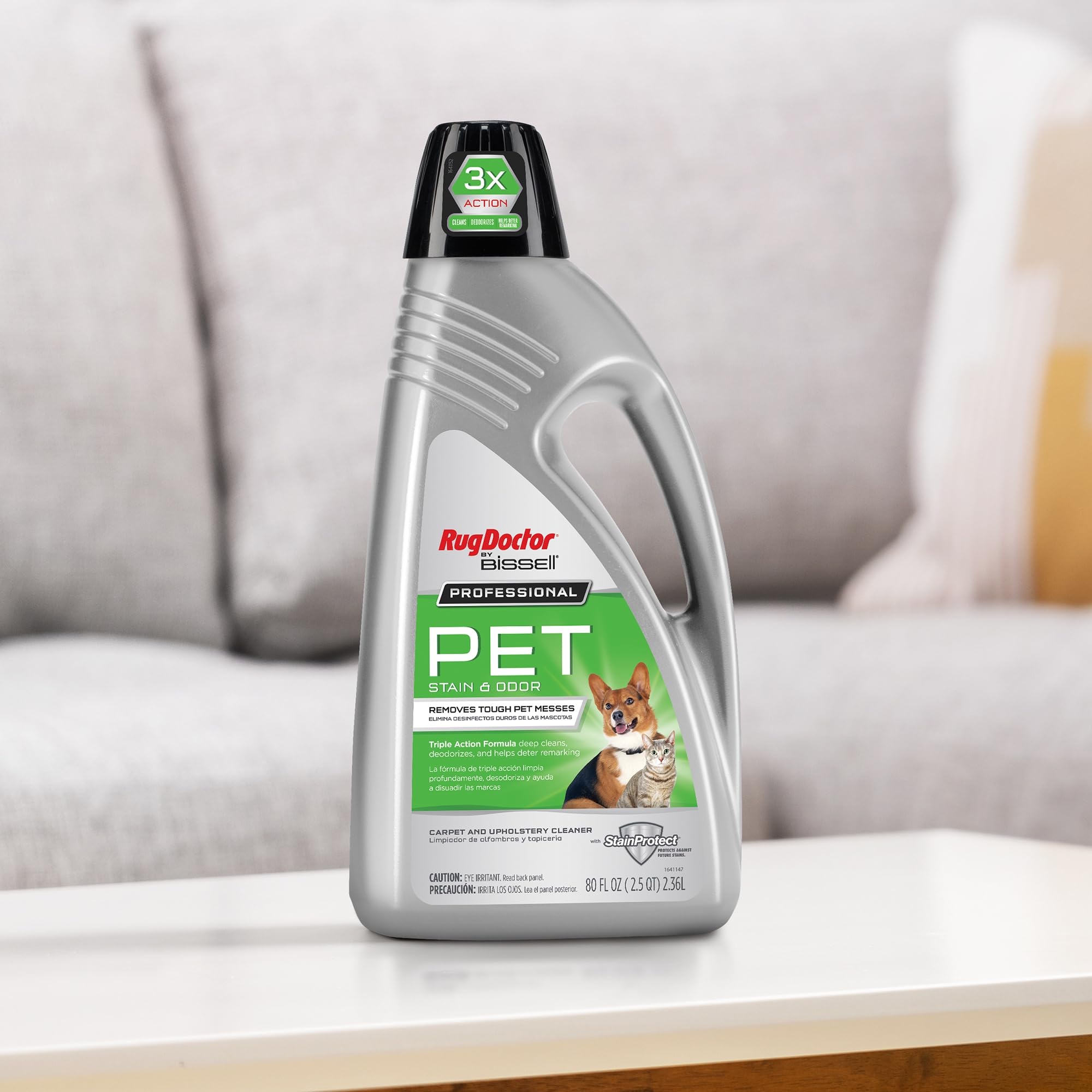 Rug Doctor by BISSELL - Limpiador profesional de alfombras de triple acción para mascotas y manchas profundas, 80 onzas