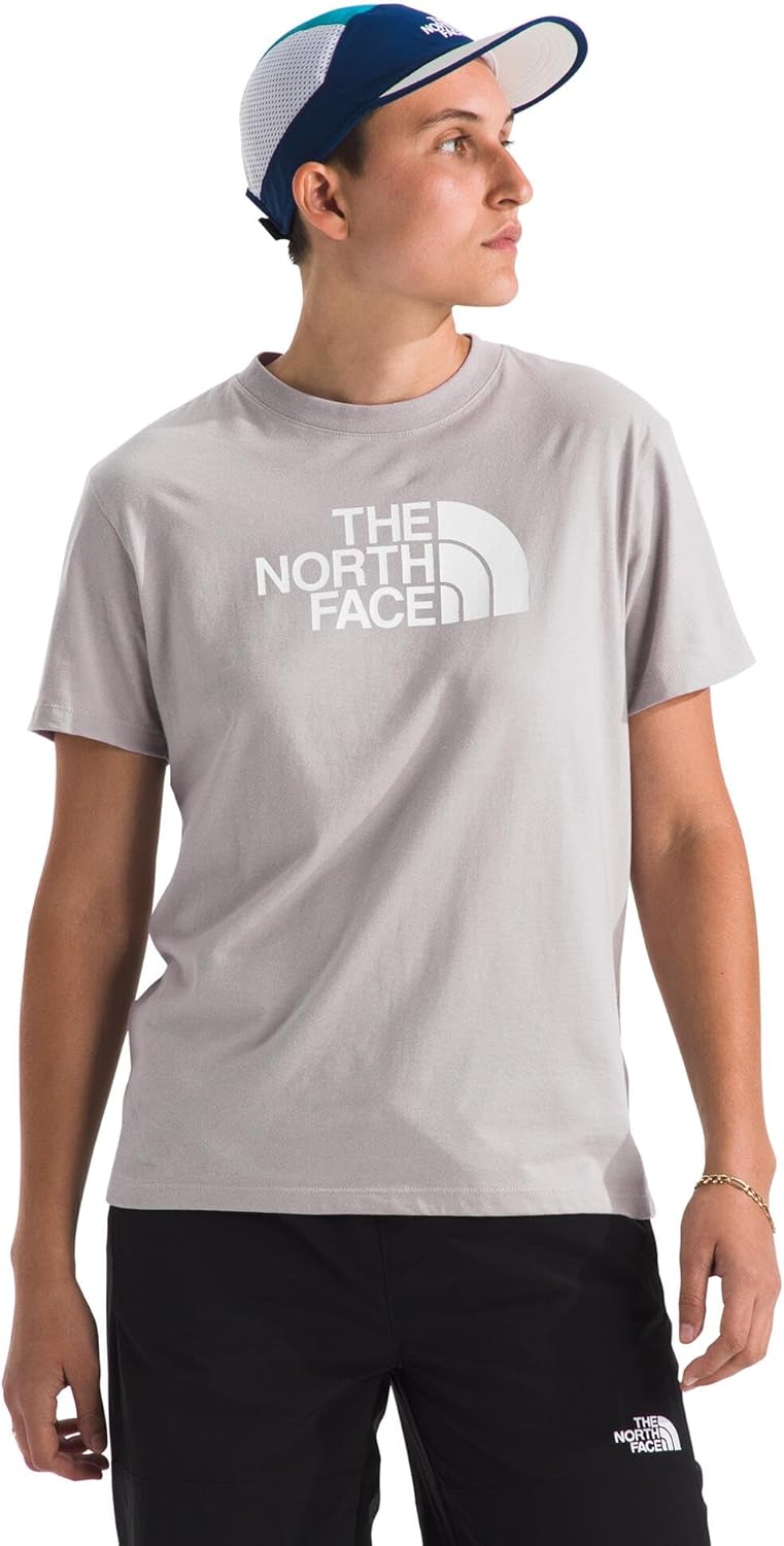 THE NORTH FACE Women's Evolution Short Sleeve Half Dome Tee | Everyday Cotton Shirt With a Logo Graphic