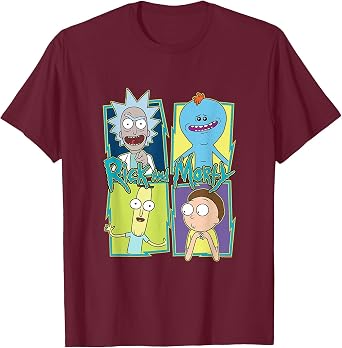 Rick and Morty Mr. Poopy Butthole Meeseeks Character Frames T-Shirt