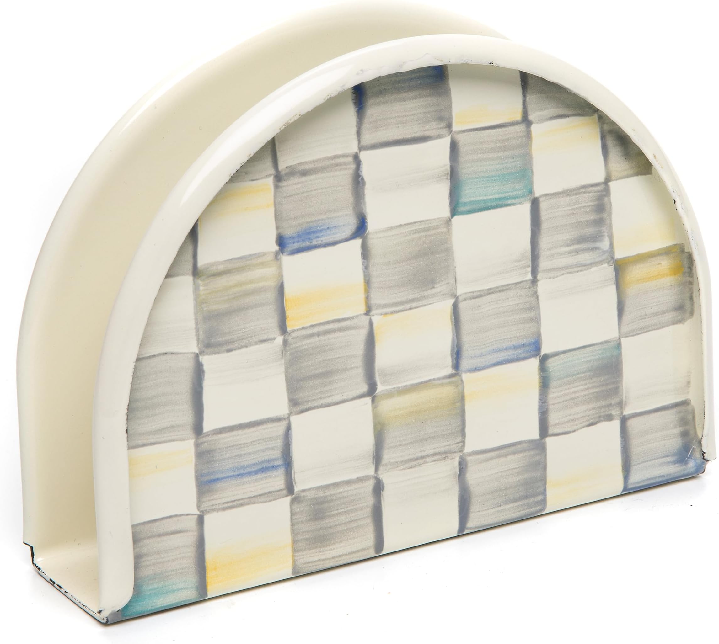 Sterling Check Napkin Holder