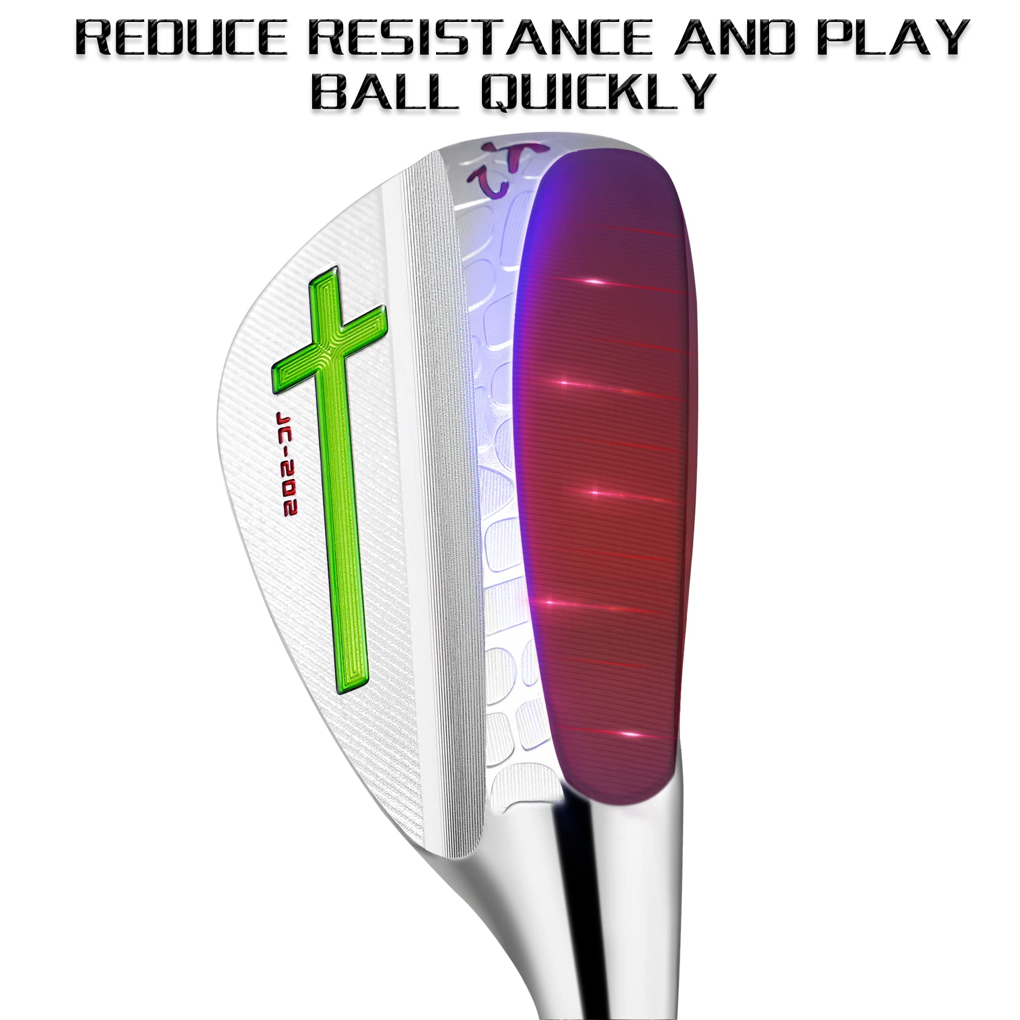 Jean Carlo Golf Wedges S20C Forged Cross Sand Wedge 48 50 52 54 56 58 60 Degree Milled Face for More Spin Pitching Lob Golf Clubs Right Hand-Great Golf Gift