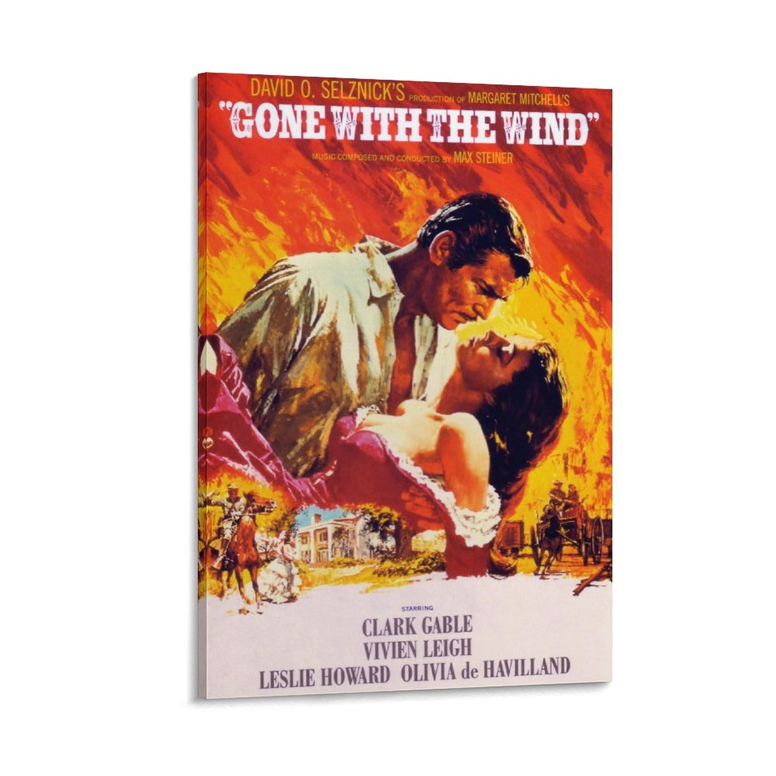 Affiche du film « Gone With The Wind » (Le Vol du vent), 1970 - En Affiche du film « Gone With The Wind » (Le Vol du vent), 1970 - En