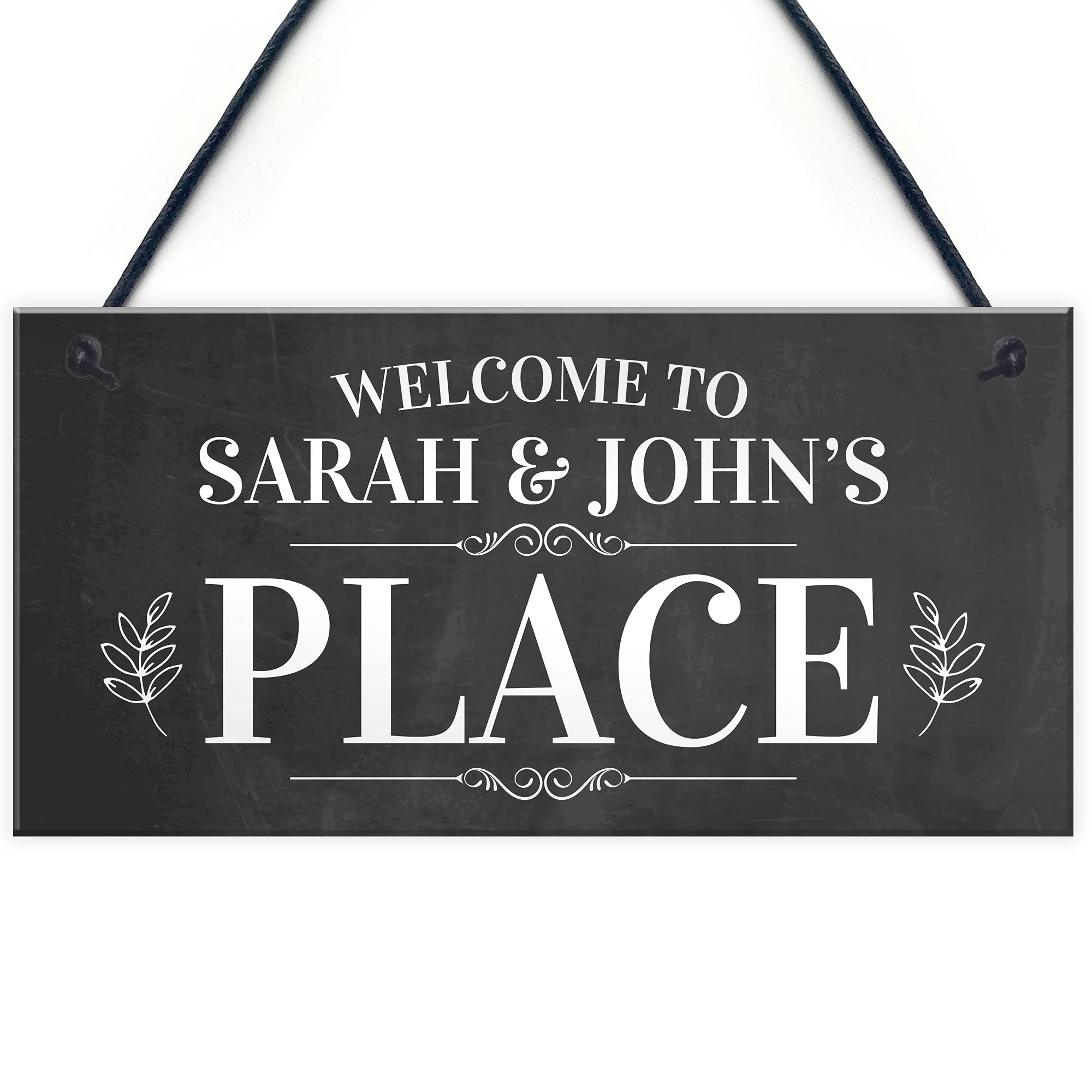 Red Ocean Personalised Welcome To Our Place Sign Home Decor Garden Sign