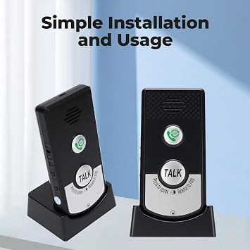 Intercom Systems for Home, 2 Way Wireless Intercom with Rainproof Design for Indoor Outdoor Household Office Interphone System Improvement Security