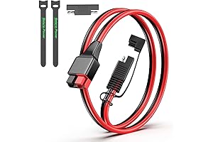SAE to Anderson Adapter Cable, 2FT 12AWG Anderson to SAE Connector
