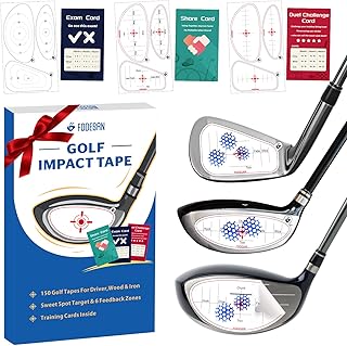 No-Residue Golf Impact Tape – 2026 Innovative High-Resolution Strike Stickers – Instant Swing Feedback, Fun & Effective Practice, Training Gift for Beginners & Pros