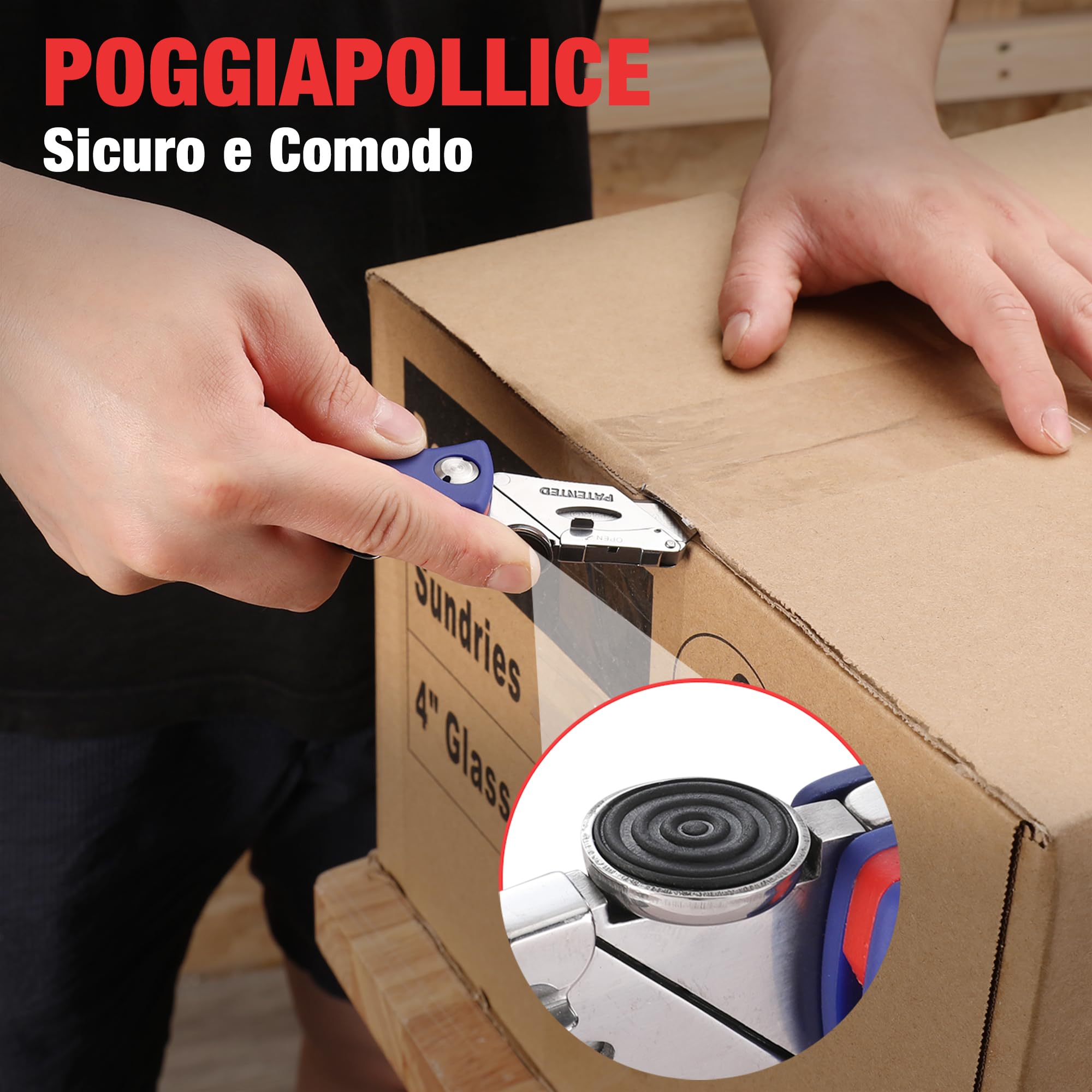 WORKPRO Coltello Cutter Multifunzione Taglierino Tascabile con Cambio Rapido 5PC Lame di Ricambio