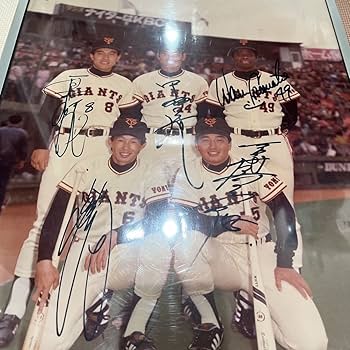 Amazon.co.jp: 原辰徳吉村禎章篠塚クロマティ中畑清直筆サイン