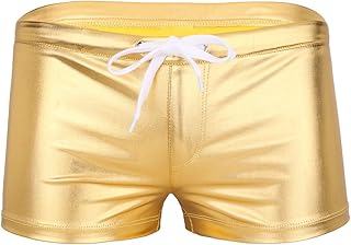 Mens metallic gold swim shorts Clearance