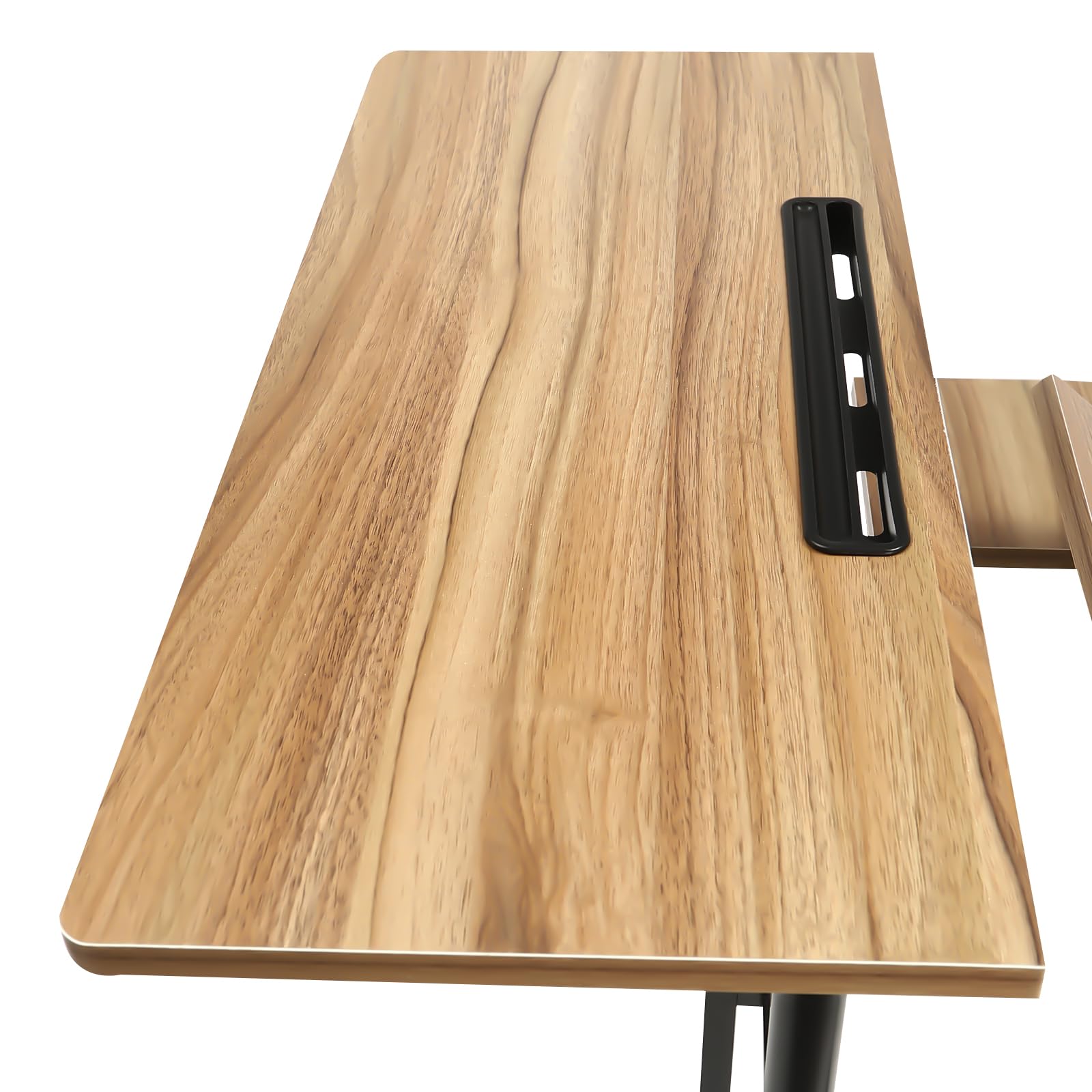 Mobile Standing Desk Height Adjustable Laptop Desk Desktop Rolling Laptop Cart Sit Stand Desk Home Office Desk with — view 7