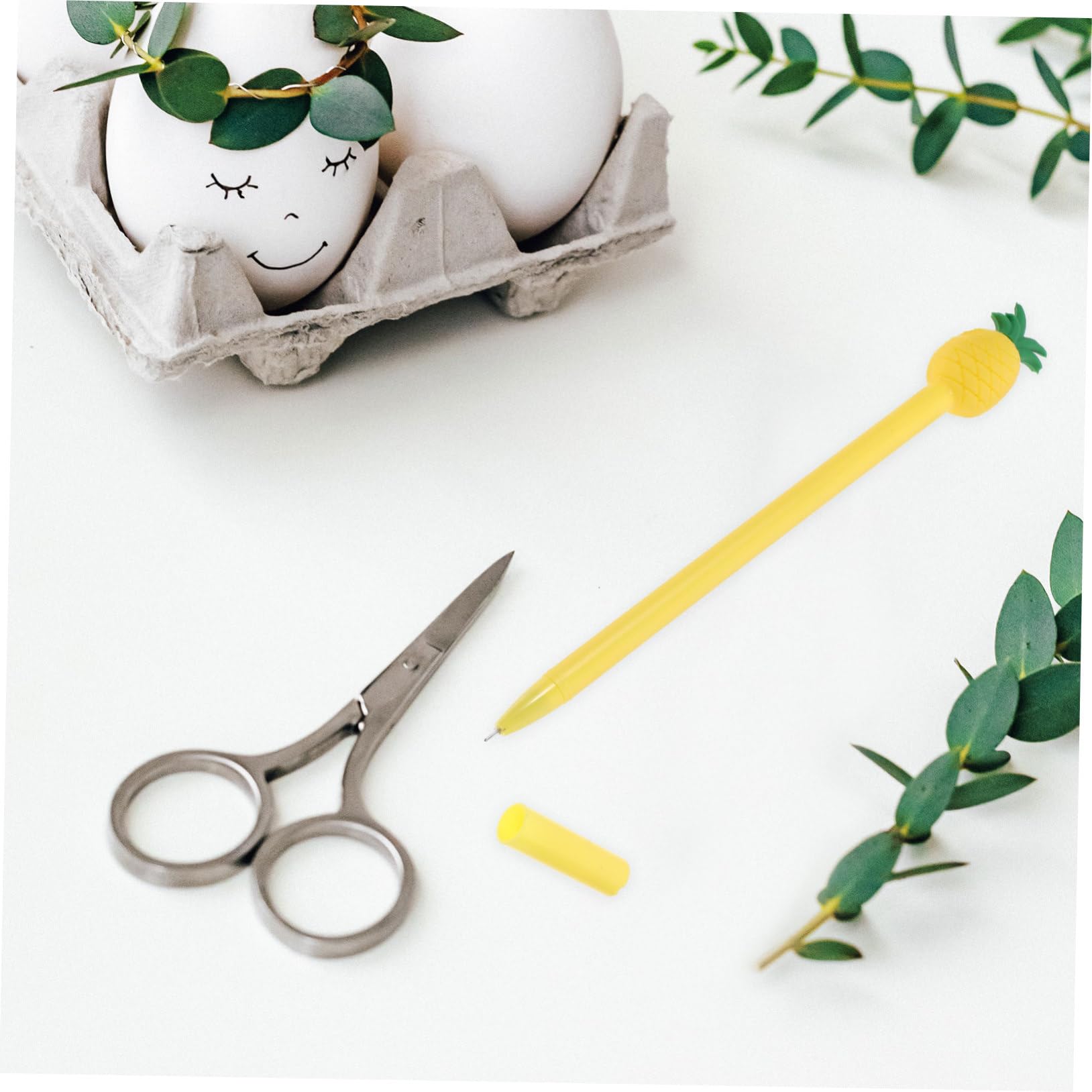 Didiseaon 24pezzi Penna Sfera Forma Di Ananas Da Cancelleria Per Studenti Accessori Divertenti Per Casa e Ufficio