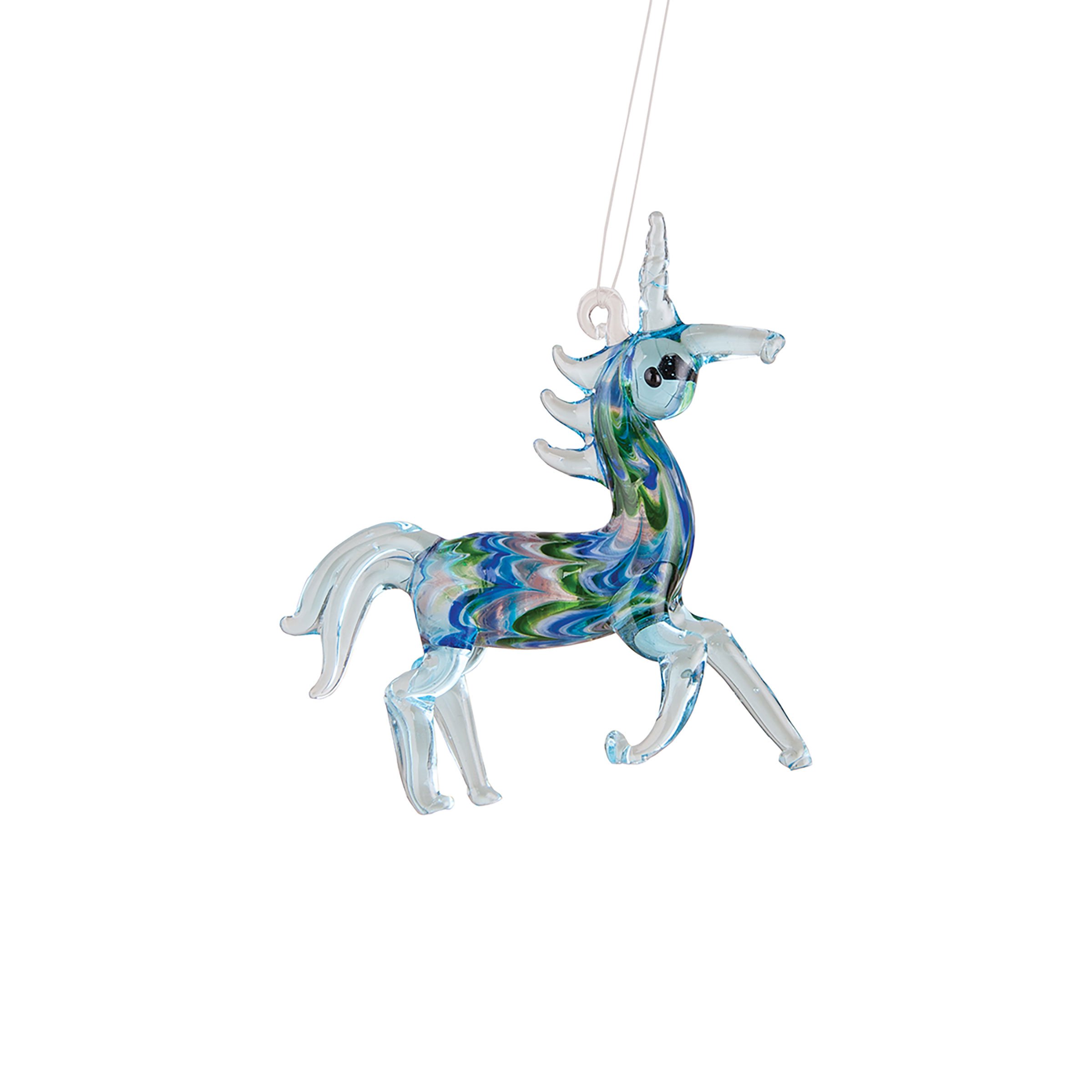 Gii Glass Unicorn Artglass Ornament