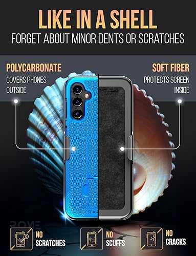 Miniatura 10 de Rome Tech Funda con clip para cinturón para Samsung Galaxy A14 5G SM-A146 Funda delgada y resistente con soporte compatible con Galaxy A 14 5G,