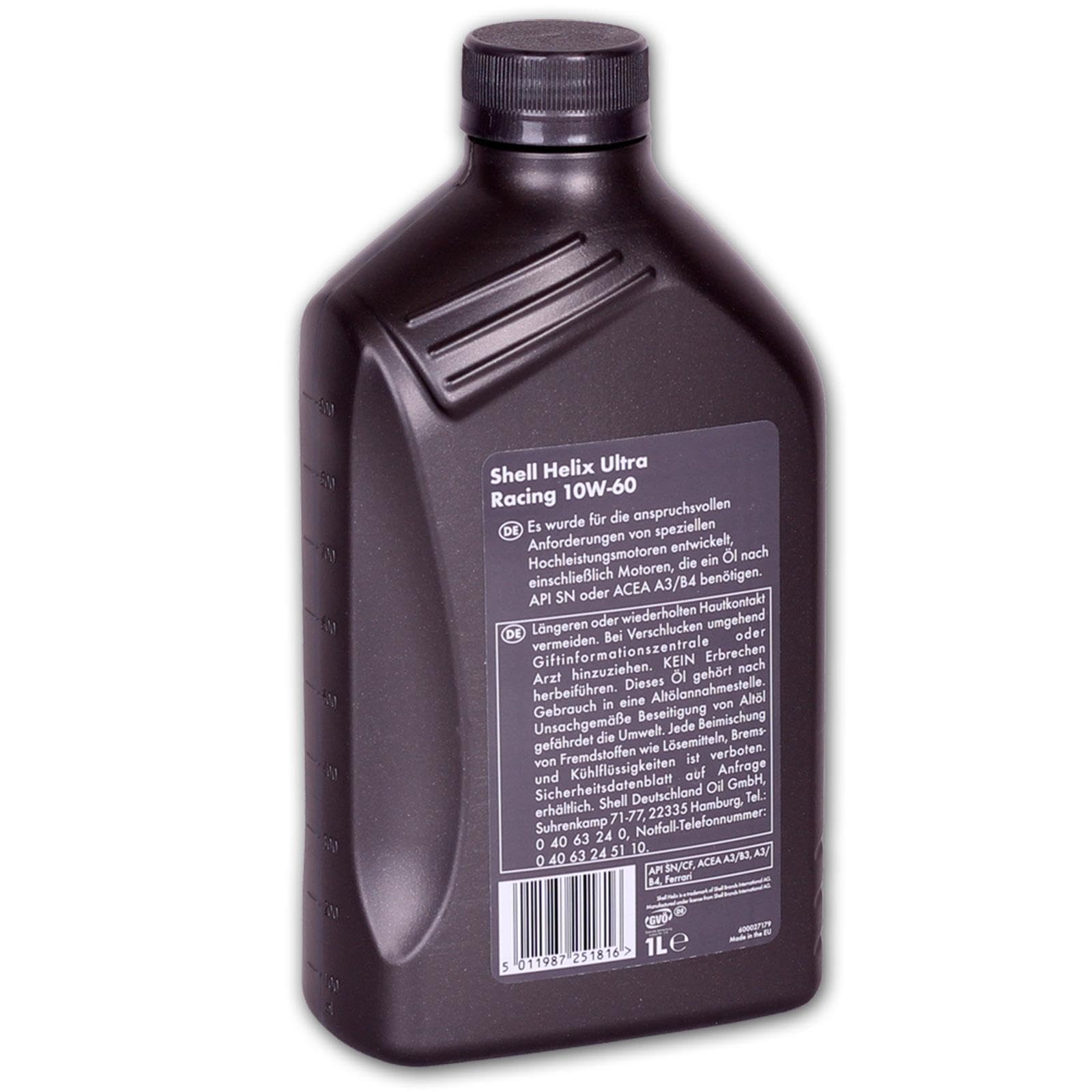 Shell 5x 550040760 Motoröl (1 L) | 5x 550040760, Helix Ultra Racing 10W-60