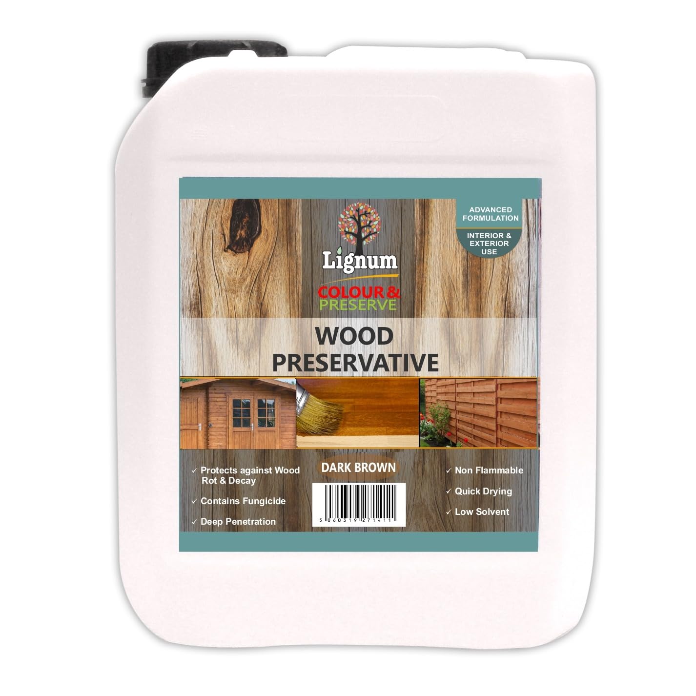 Wood Preserver 5L Dark Brown