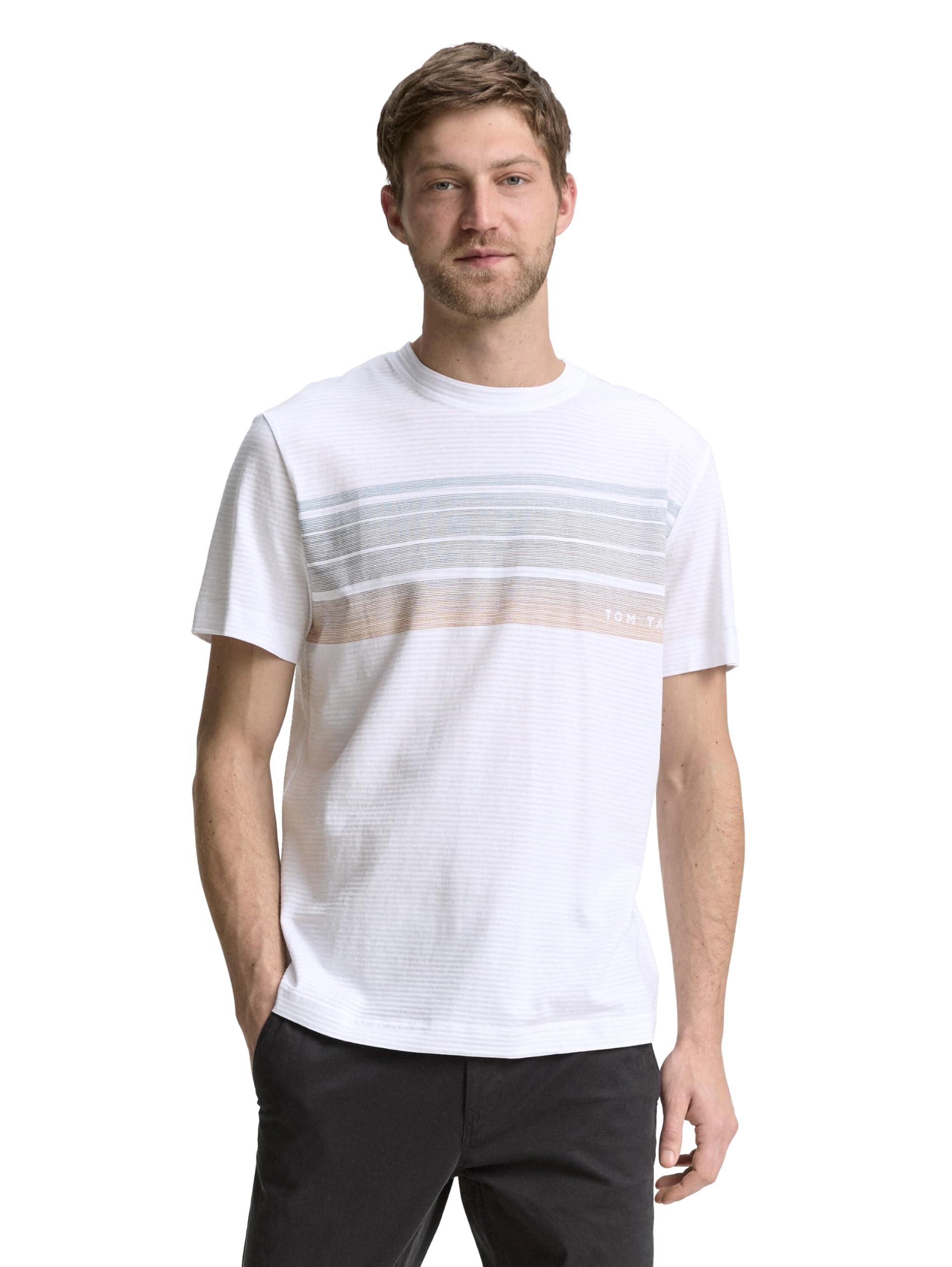 TOM TAILOR Men's T-Shirt, 20000 - White, S