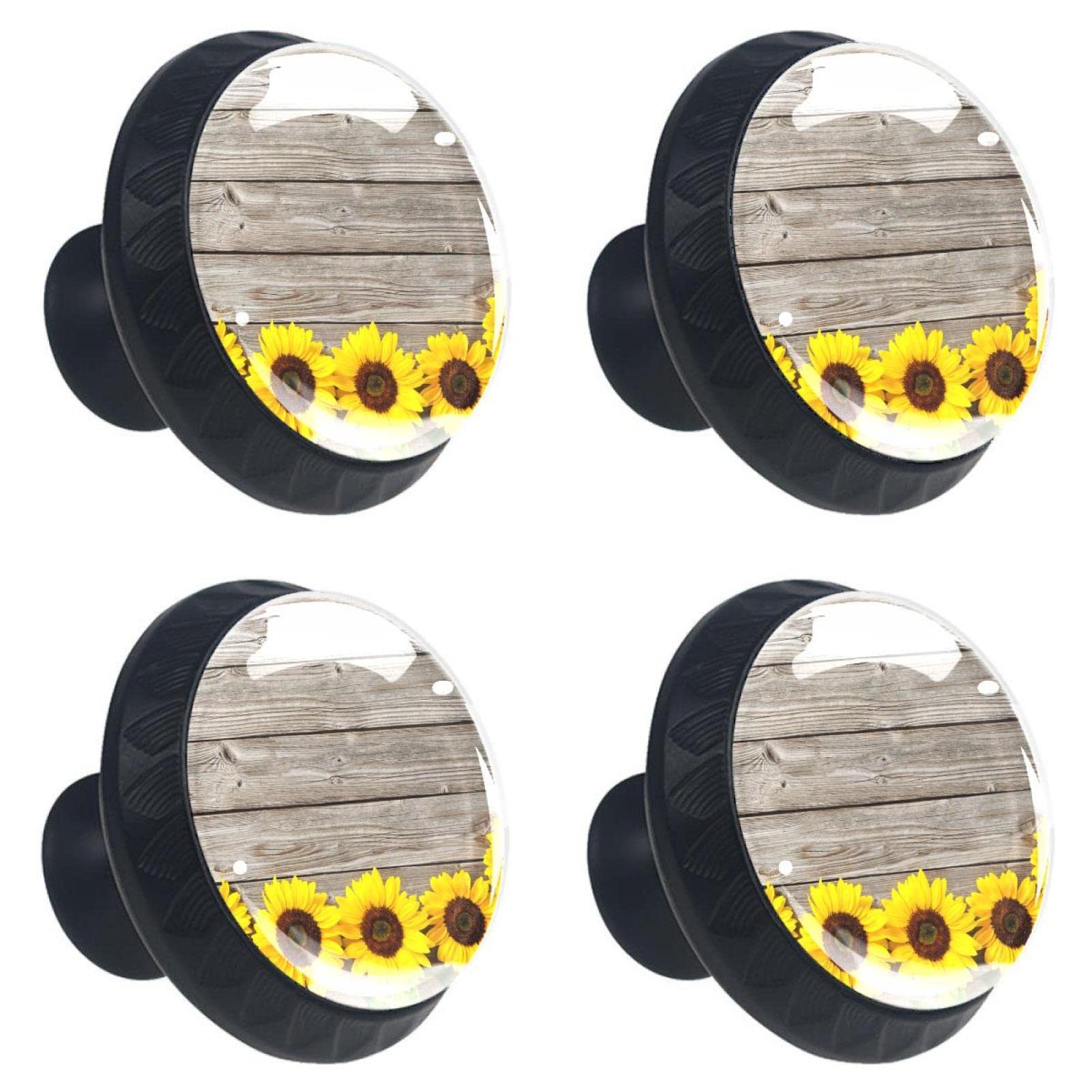 Boutons de tiroir de tournesols pour relooker un meuble terne