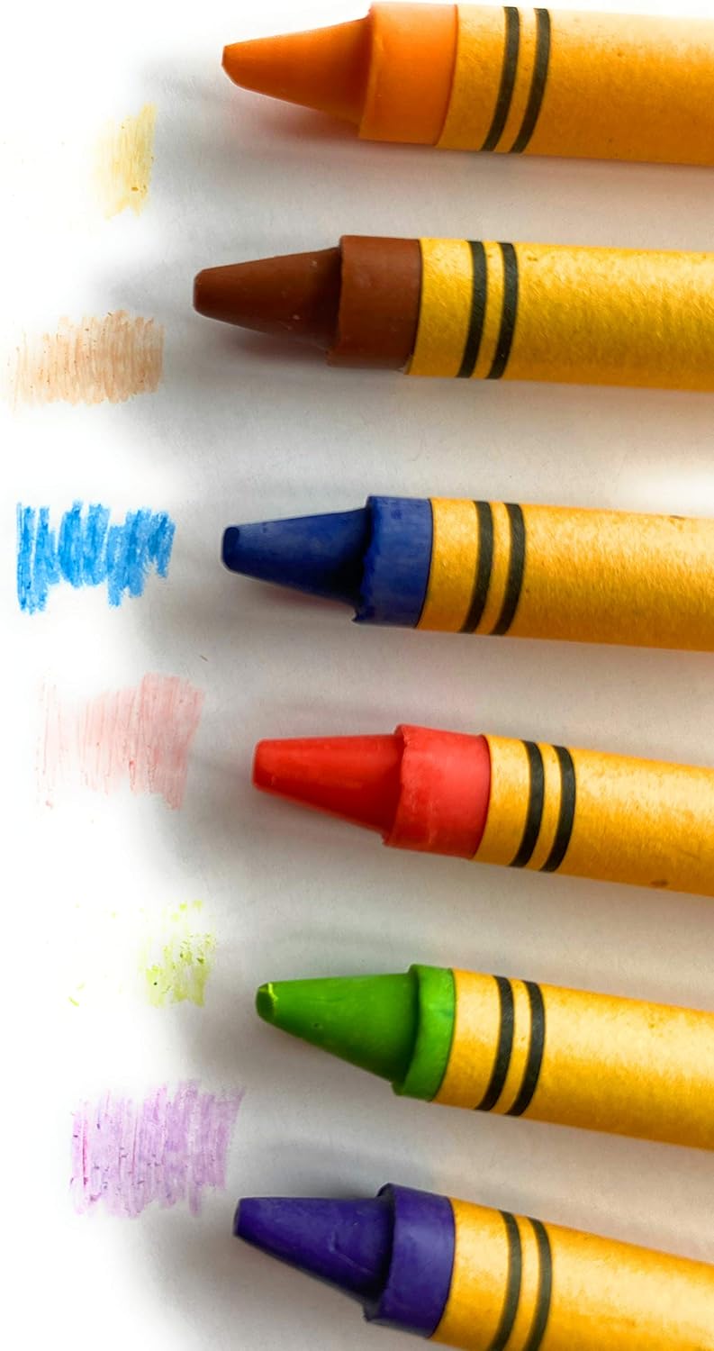 Amazon Com Jot Crayons With Built In Sharpener Non Toxic 48 Count Toys Games