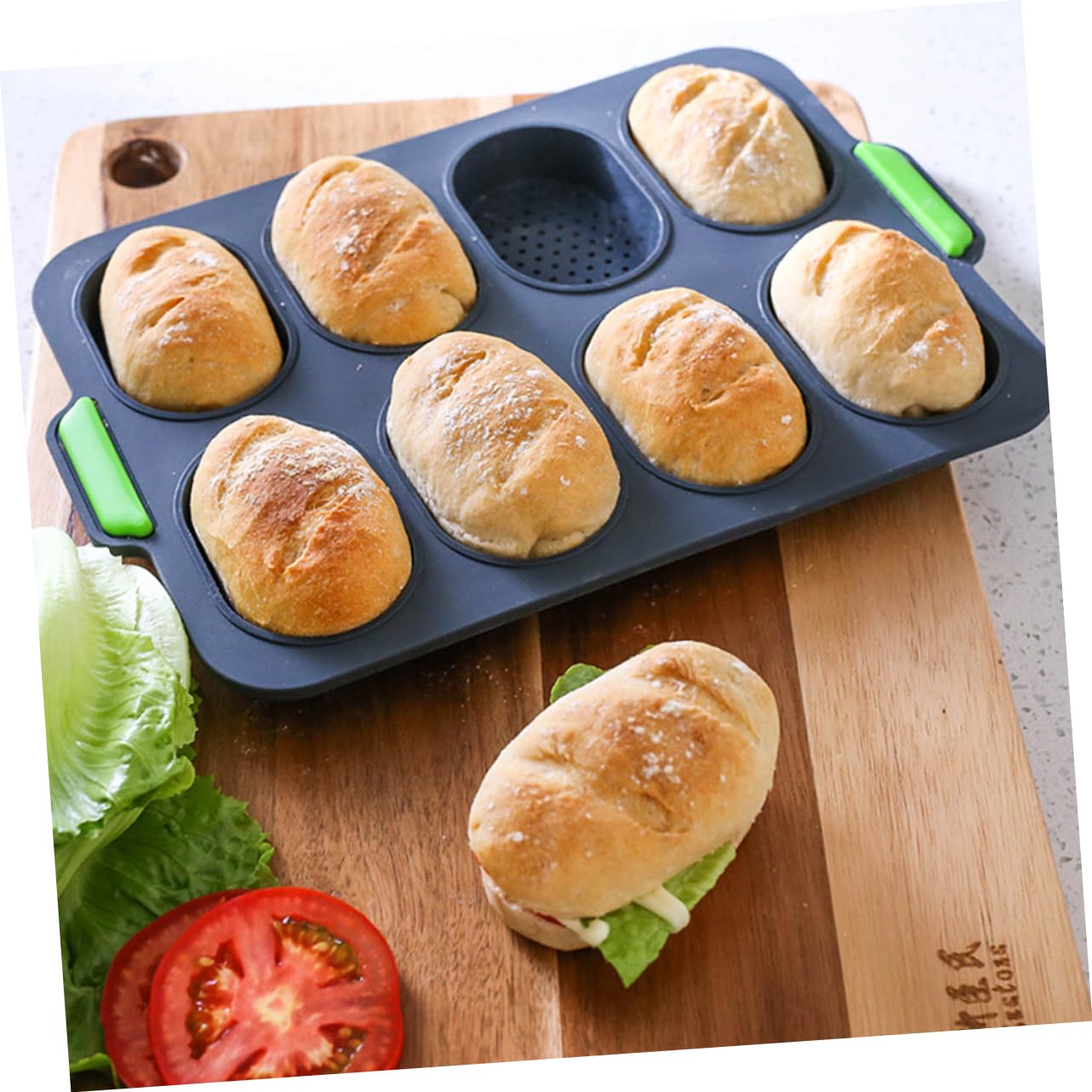 2 piezas Molde de Pan de Silicona Molde para Hornear Pastel Silicona Antiadherente para Repostería y Cocina Color Gris Oscuro