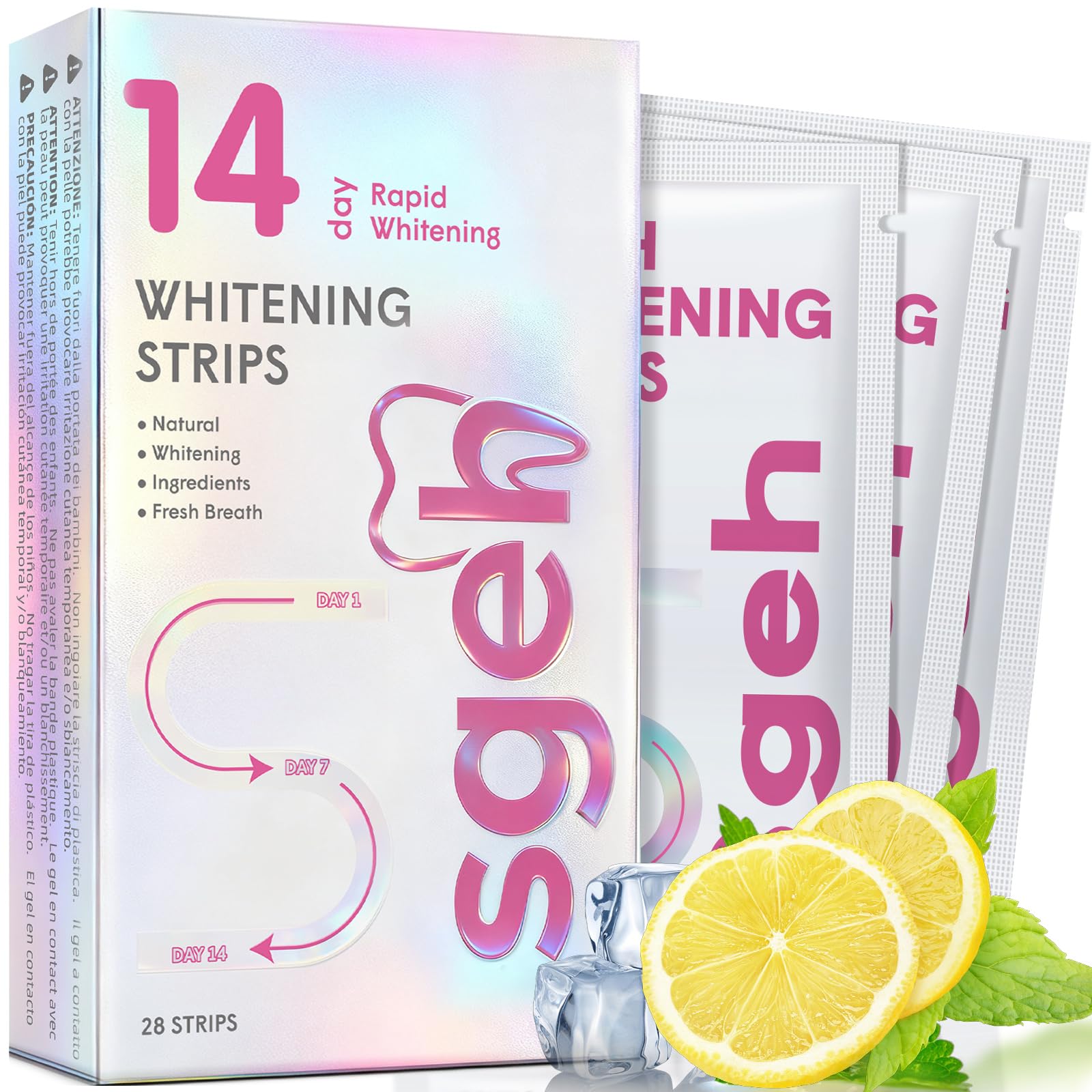Sgeh Teeth Whitening Strips - 14 Treatments