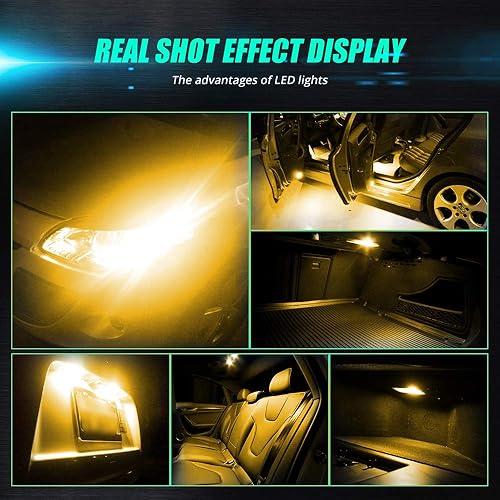 Miniatura 19 de 20 bombillas LED 168 194 T10 súper brillantes 6 x 5050SMD chips COB LED lámpara para luces de cuña de puerta de marcador lateral, blanco, 6000 K Azul