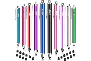 MEKO 10 Pack Stylus Pens for Tablet Touch Screen, 20 Pcs Tip Replacement