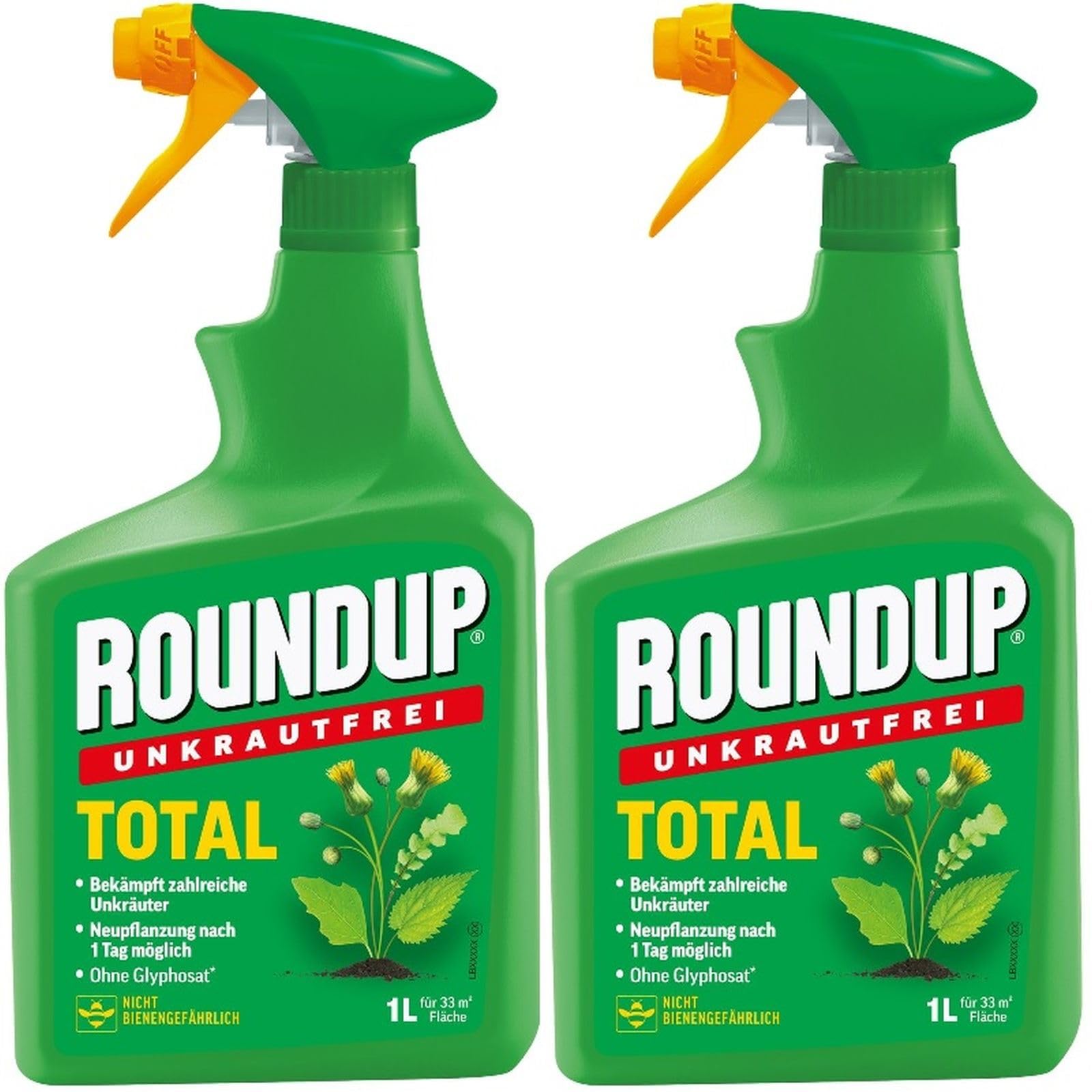 2 X 1L Roundup®Unkrautfrei Total