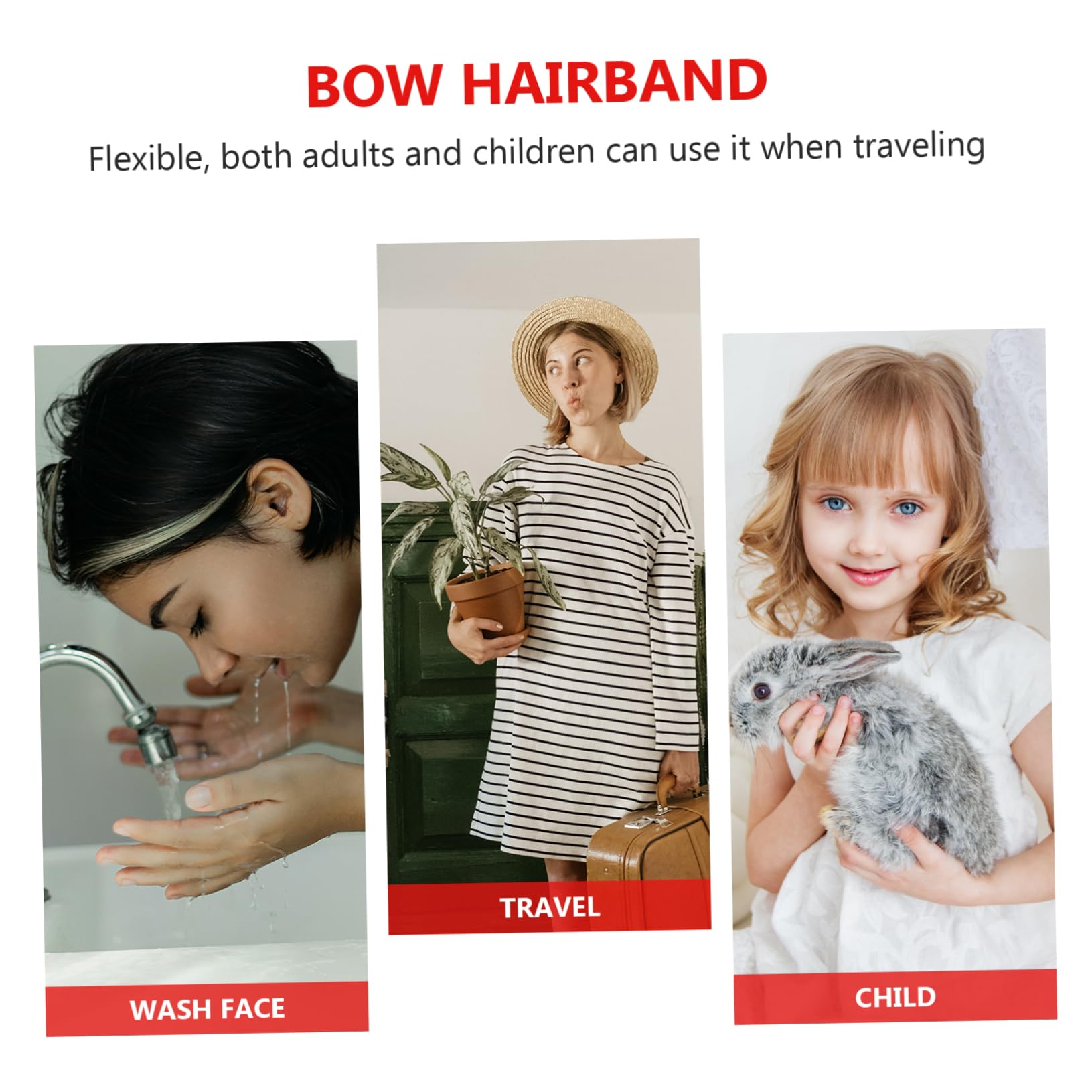 2pezzi Fasce Peluche Horn Fascia Per Trattamenti Spa Makeup Della Colori e Comfort e Stile Per