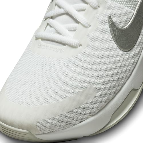 Miniatura 4 de Nike W Zoom Bella 6 - Tenis de entrenamiento para mujer, color blanco, plateado, blanco, metálico, plateado puro, talla 8.5