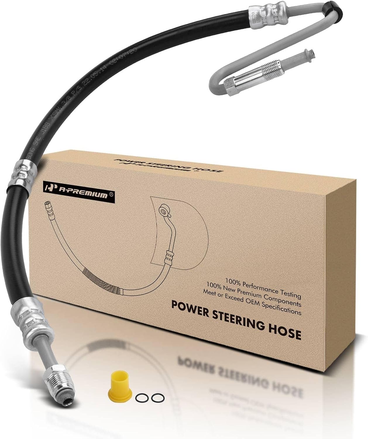A-Premium Power Steering Hose Pressure Line Hose Assembly Compatible with Dodge Durango 2006-2008 Chrysler Aspen 2007-2009 V8 5.7L