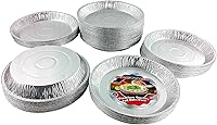 Vista 2 de PACTOGO Platos desechables extra profundos de papel de aluminio de 12 pulgadas (paquete de 200)