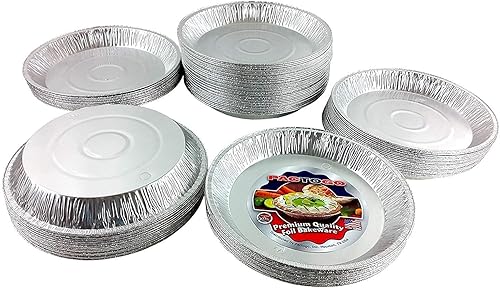 Miniatura 2 de PACTOGO Platos desechables extra profundos de papel de aluminio de 12 pulgadas (paquete de 200)
