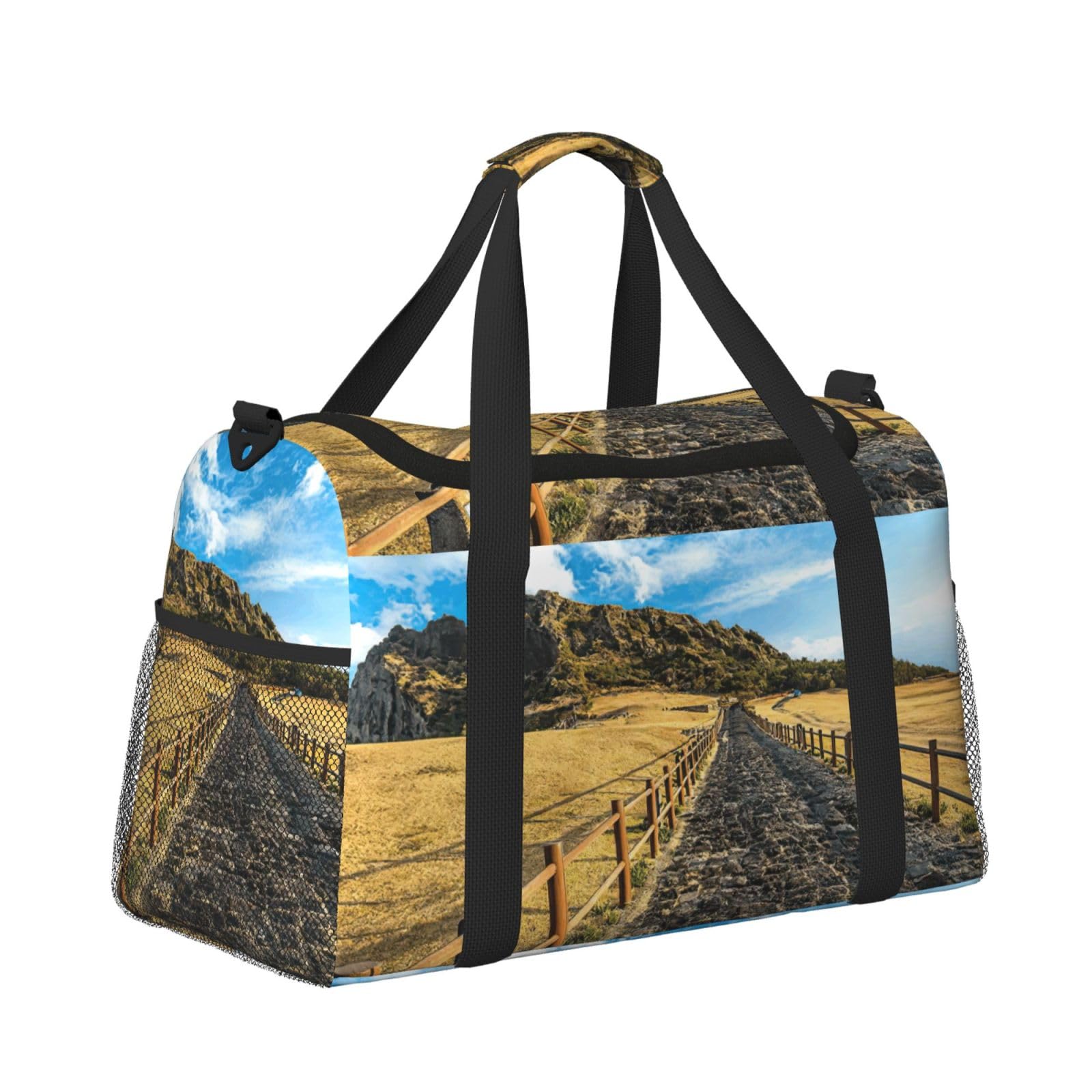Wyspa Jeju Korea Torba na ramię Kobiety Mężczyźni Podróżna Torba Crossbody Torebka Torba Na Ramię Torebki Robocze Codzienna Torba Hobo