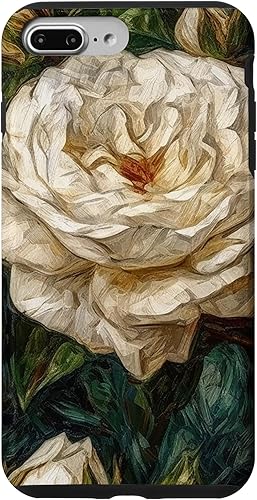 Vista 25 de Funda para iPhone 13 Van Gogh Art White Flower White Roses