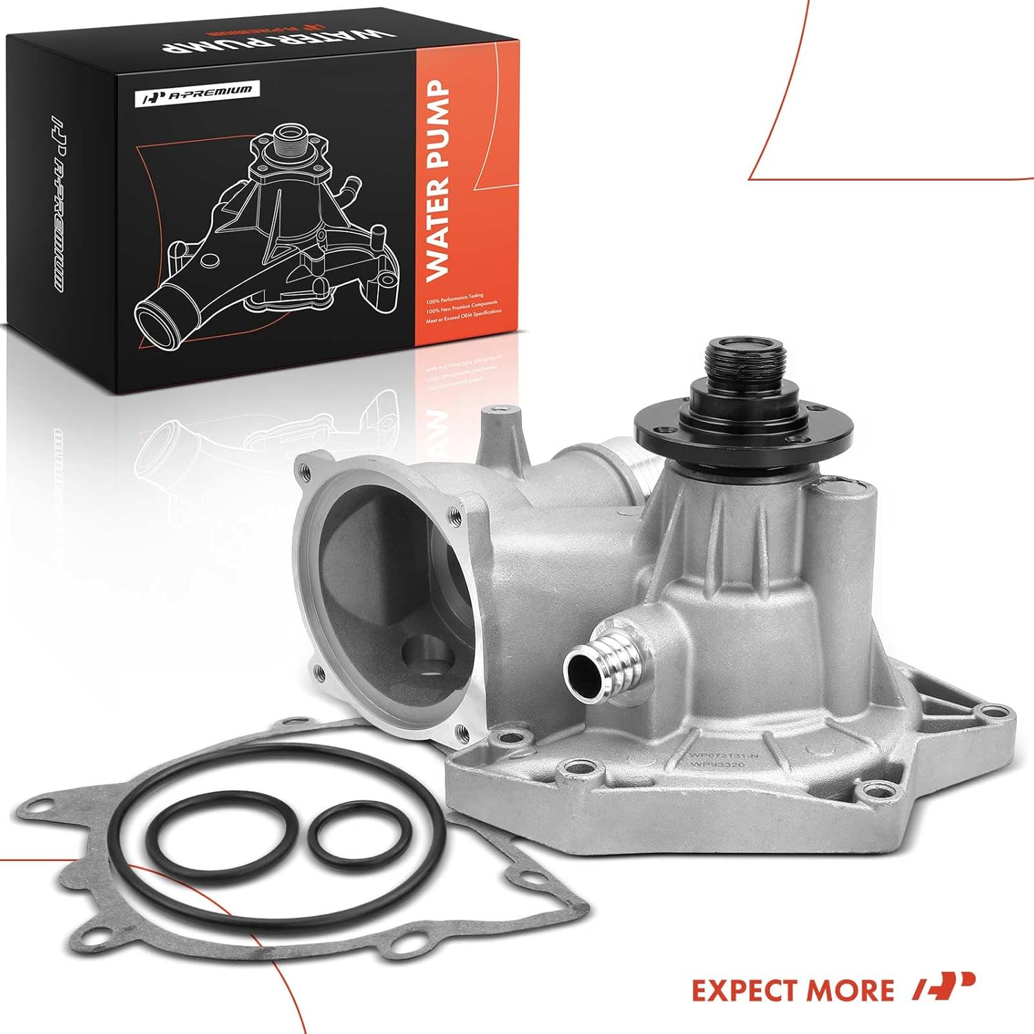 A-Premium Engine Water Pump W/O-Ring & Gasket (8Cyl 4.0L DOHC) Compatible with BMW 740i [E38] 1995, 740iL [E38] 1995 & 840Ci [E31] 1994-1995, Replace for# 11510007043, 11511736203
