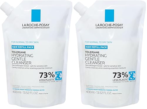 Miniatura 12 de La Roche-Posay Toleriane - Limpiador facial suave e hidratante, limpiador facial hidratante con niacinamida + ceramidas, lavado facial diario